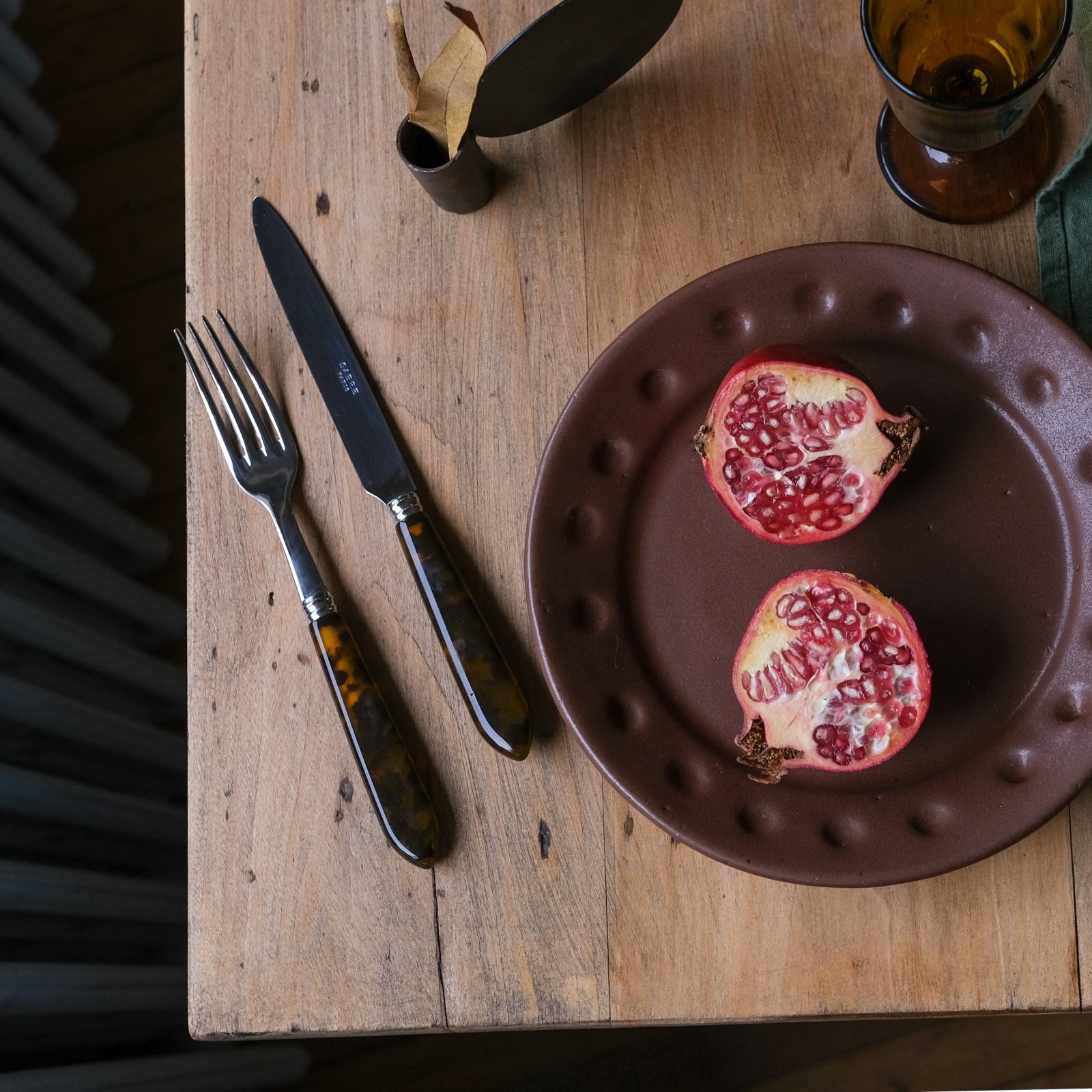 Tortoise, Faux Tortoise - Dinner knife