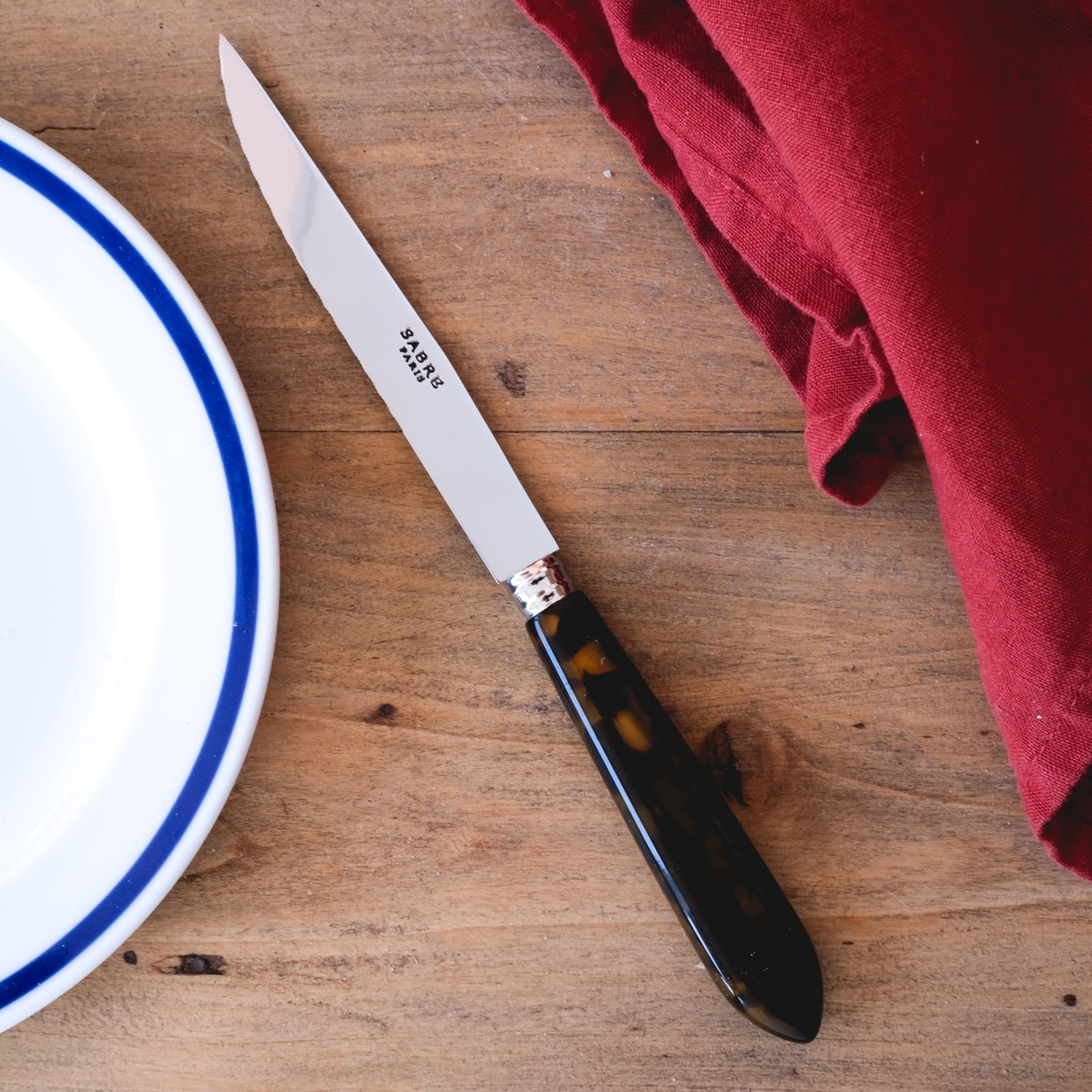 Tortoise, Faux Tortoise - Steak knife