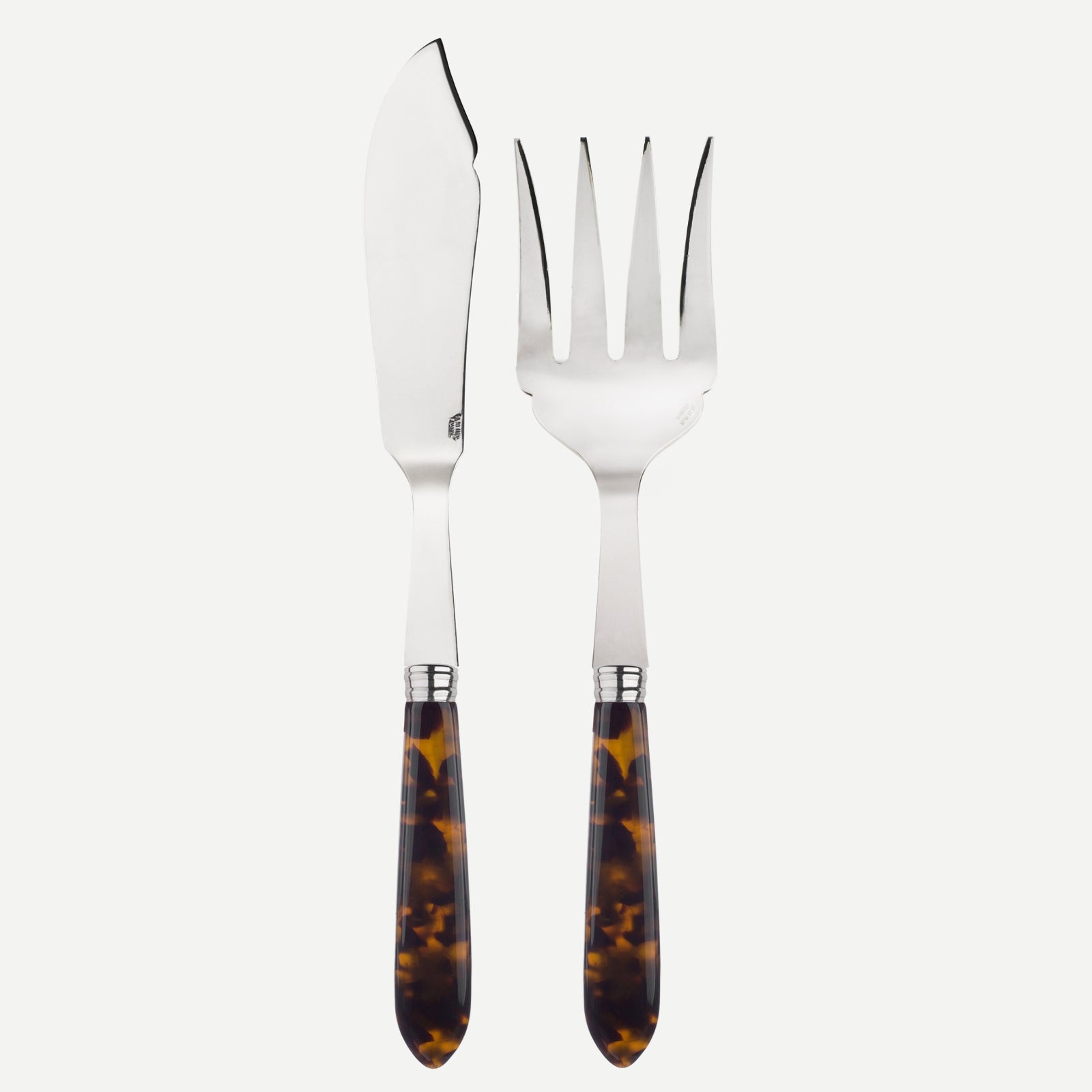 Tortoise, Faux Tortoise - Fish serving set