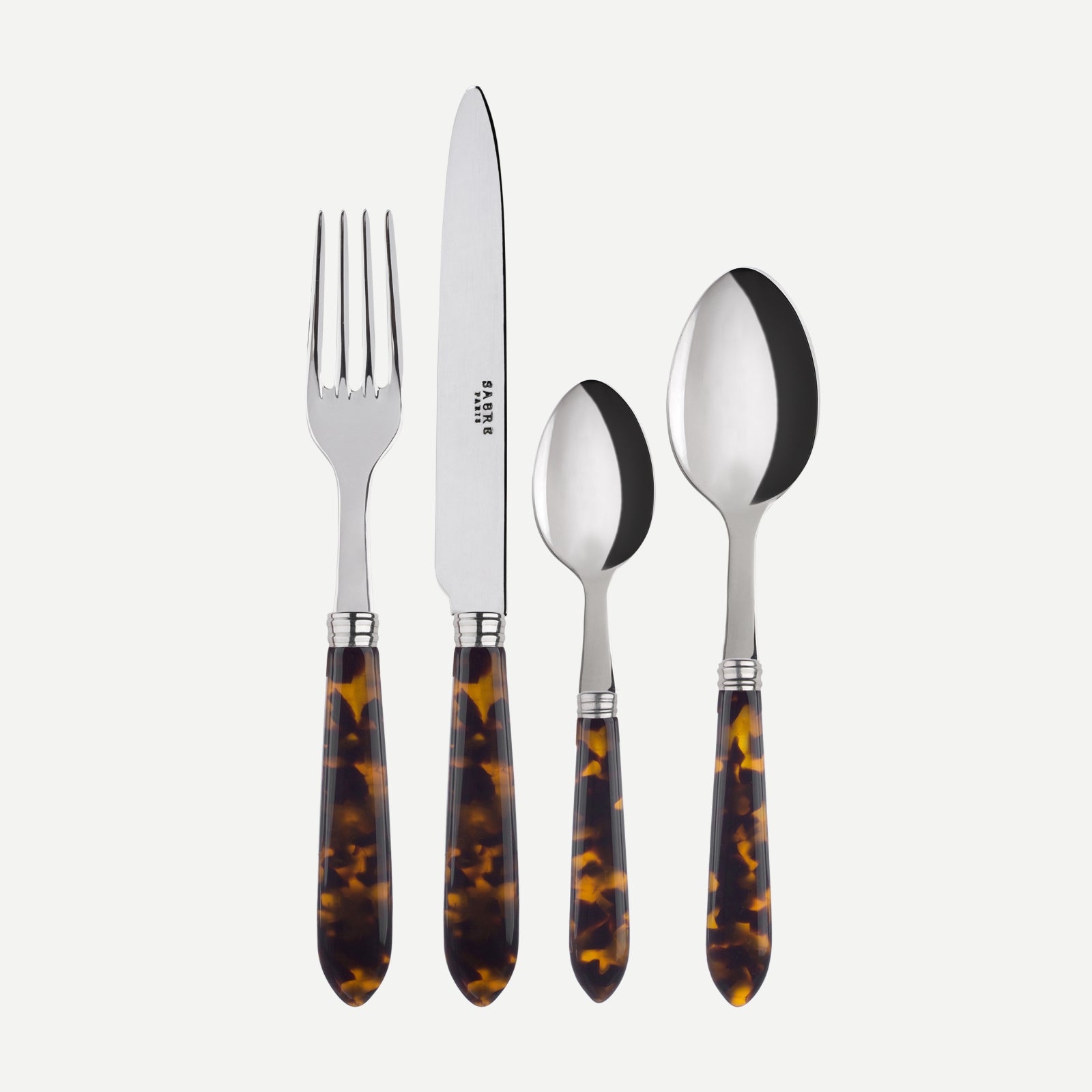 Tortoise, Faux Tortoise - 32 pieces cutlery set