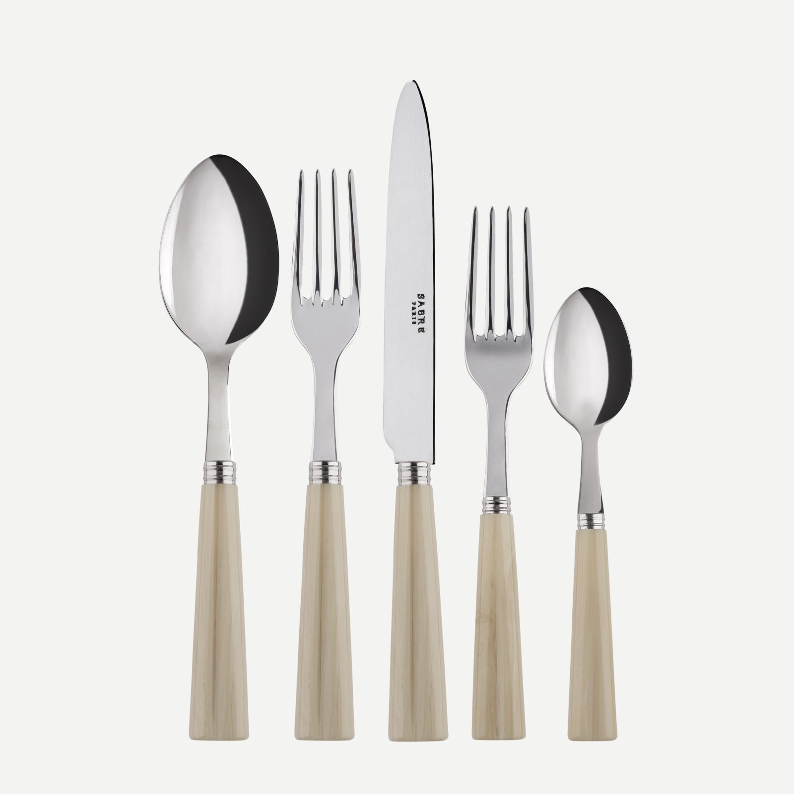 Nature, Faux Horn - 5 pieces cutlery set