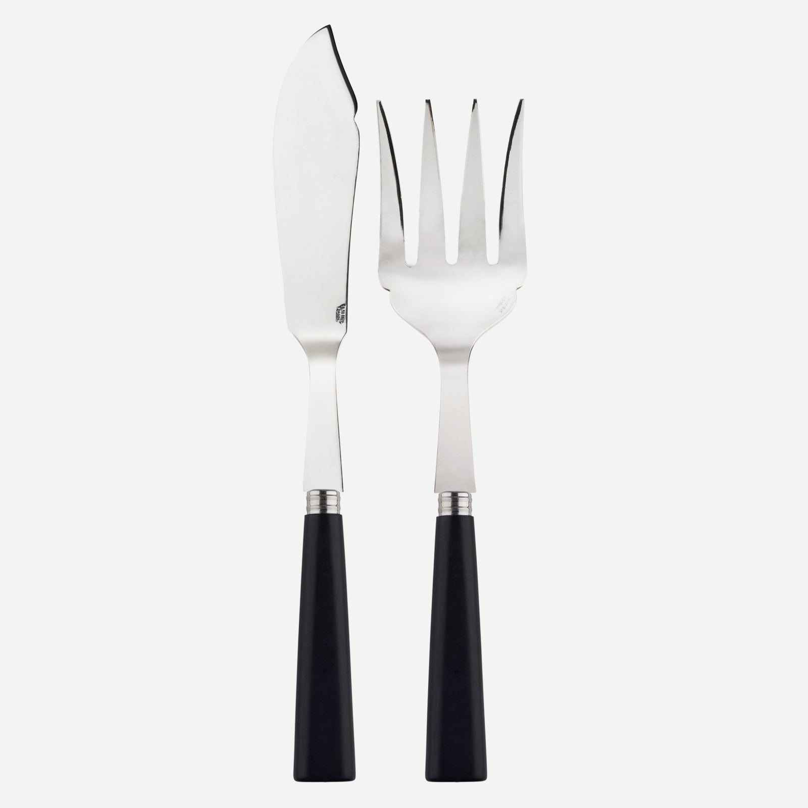 Nature, Black press wood - Fish serving set