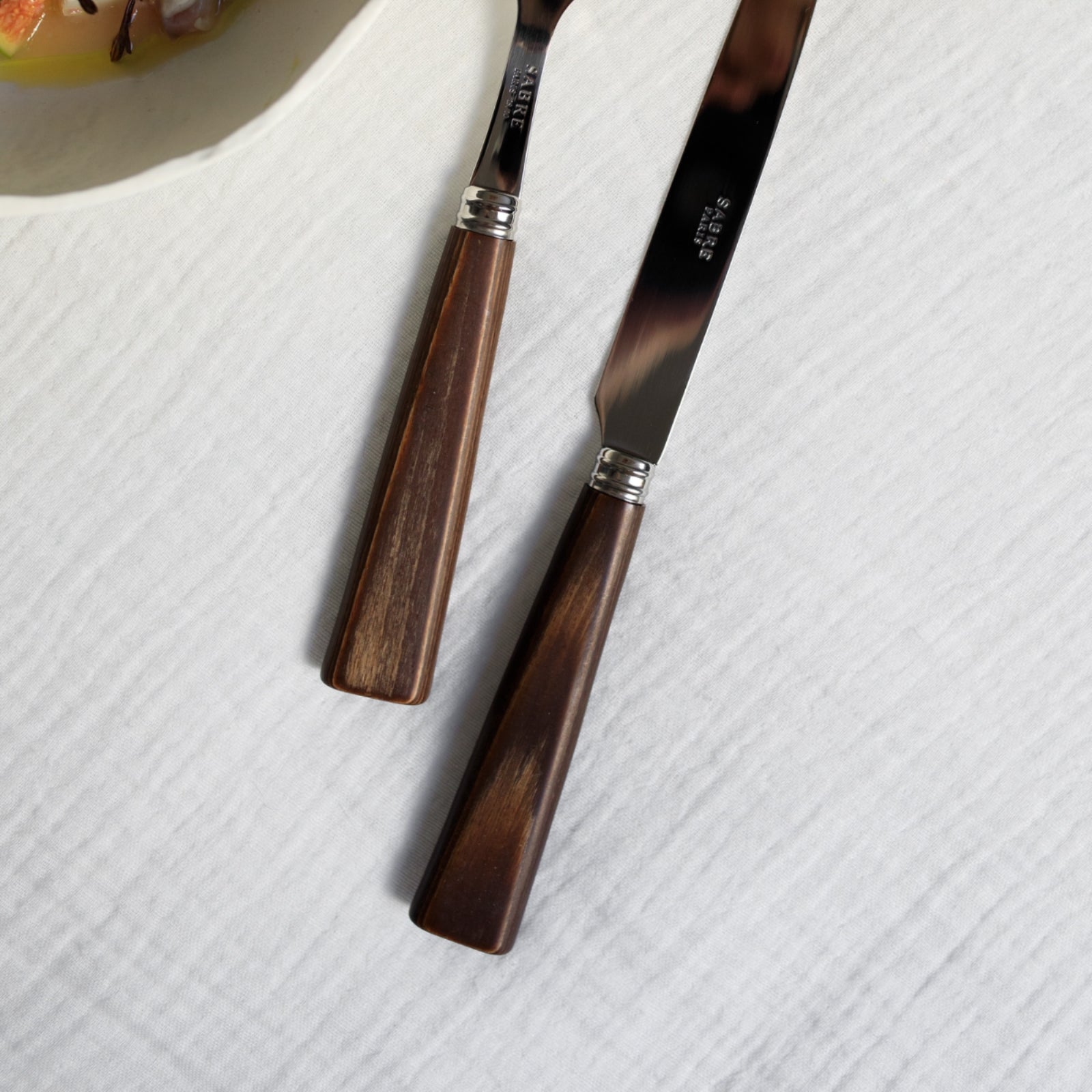 Nature, Light press wood - 4 pieces cutlery set