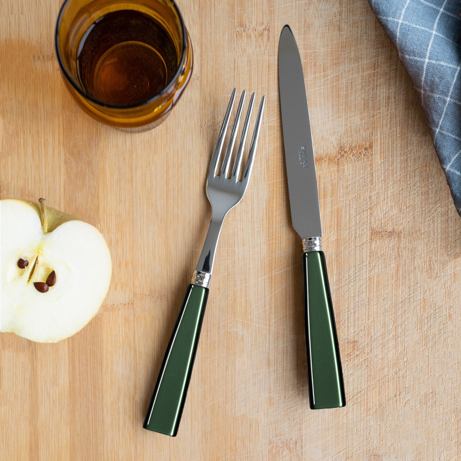 Icône, Dark green - Dinner fork