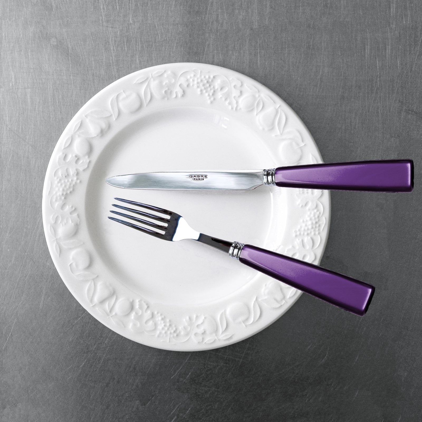 Icône, Purple - 5 pieces cutlery set