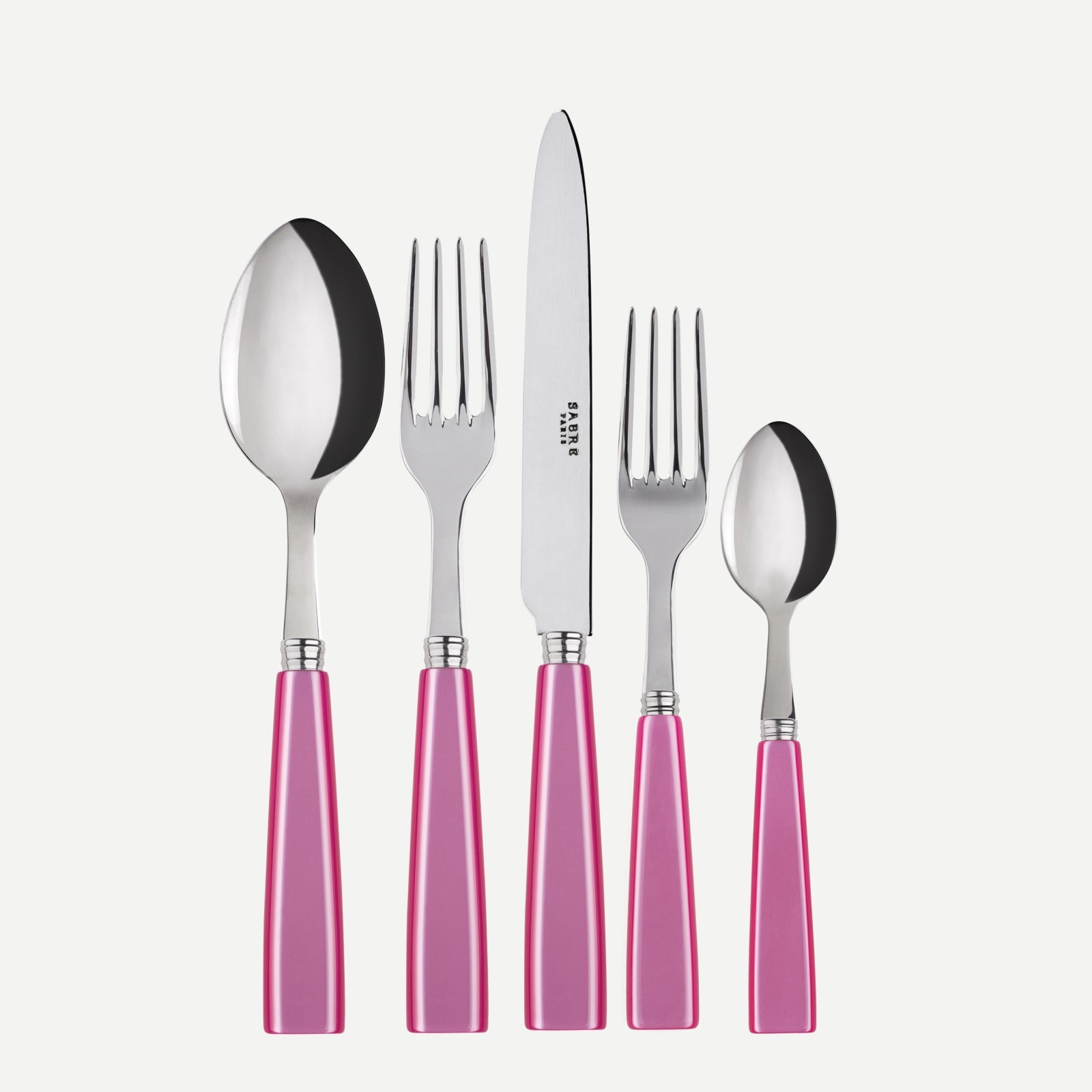 Icône, Pink - 5 pieces cutlery set