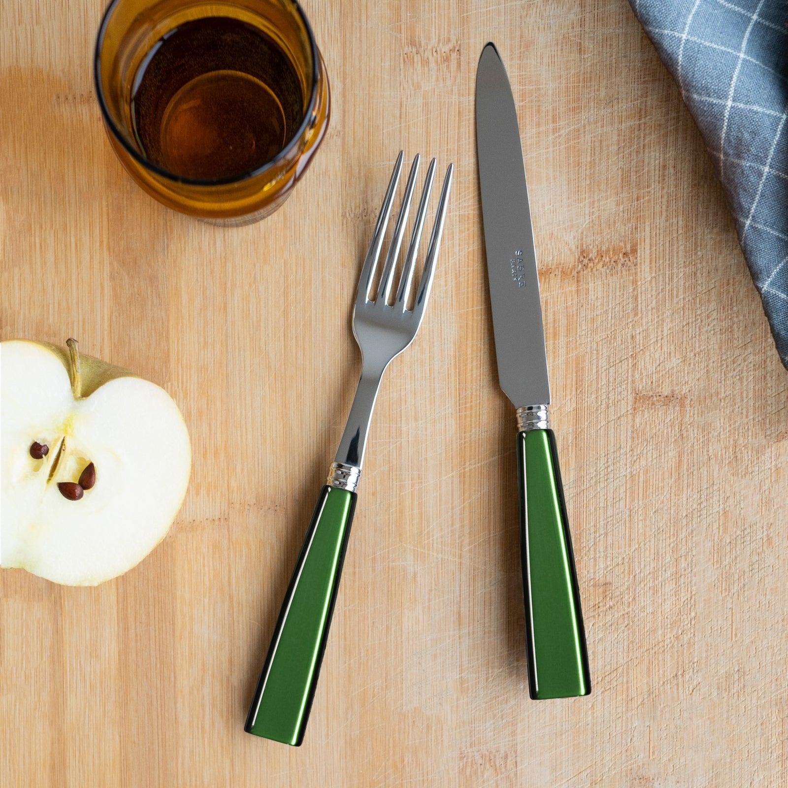 Icône, Garden green - 5 pieces cutlery set