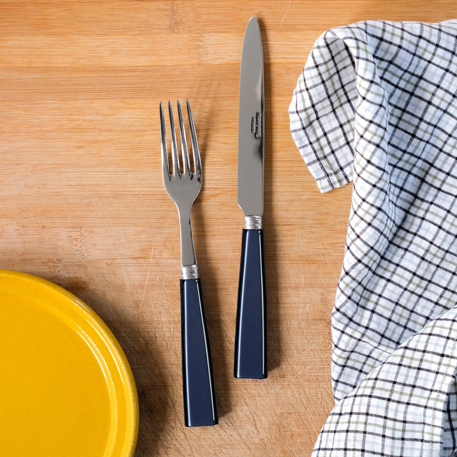 Icône, Steel blue - 5 pieces cutlery set