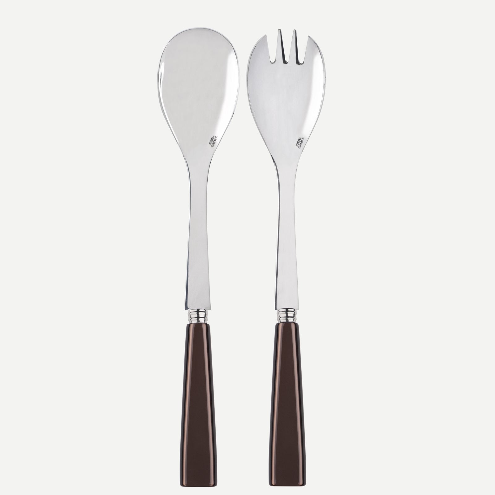 Icône, Brown - Salad cutlery set