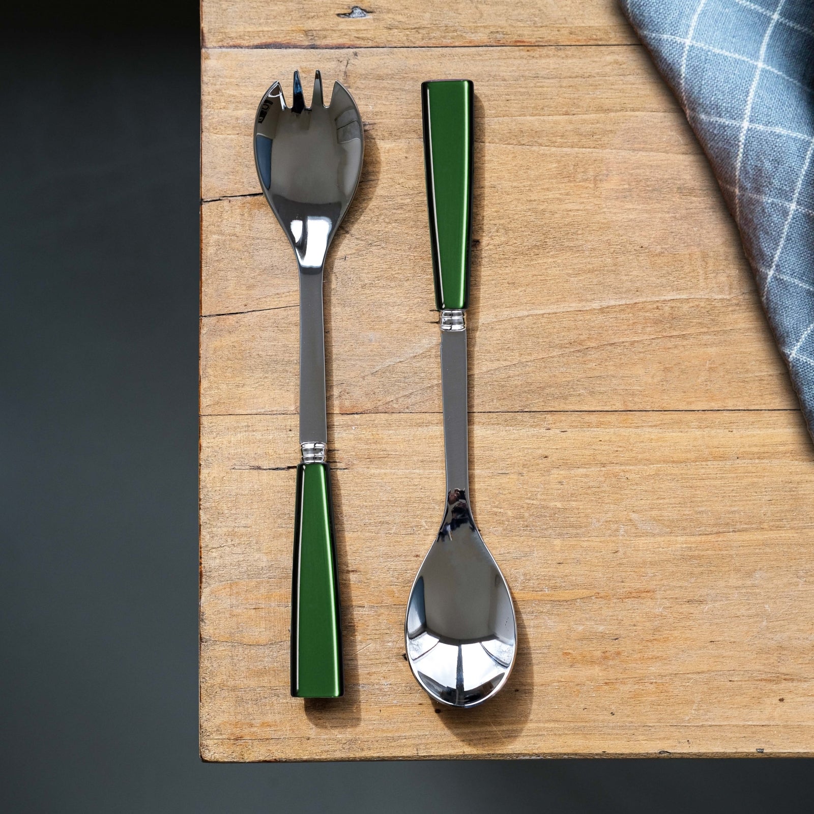 Icône, Garden green - Salad cutlery set