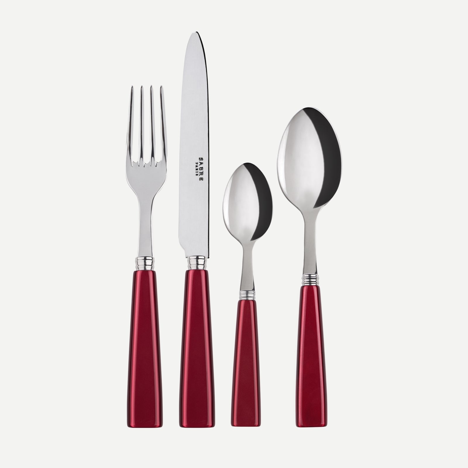 Icône, Red - 32 pieces cutlery set