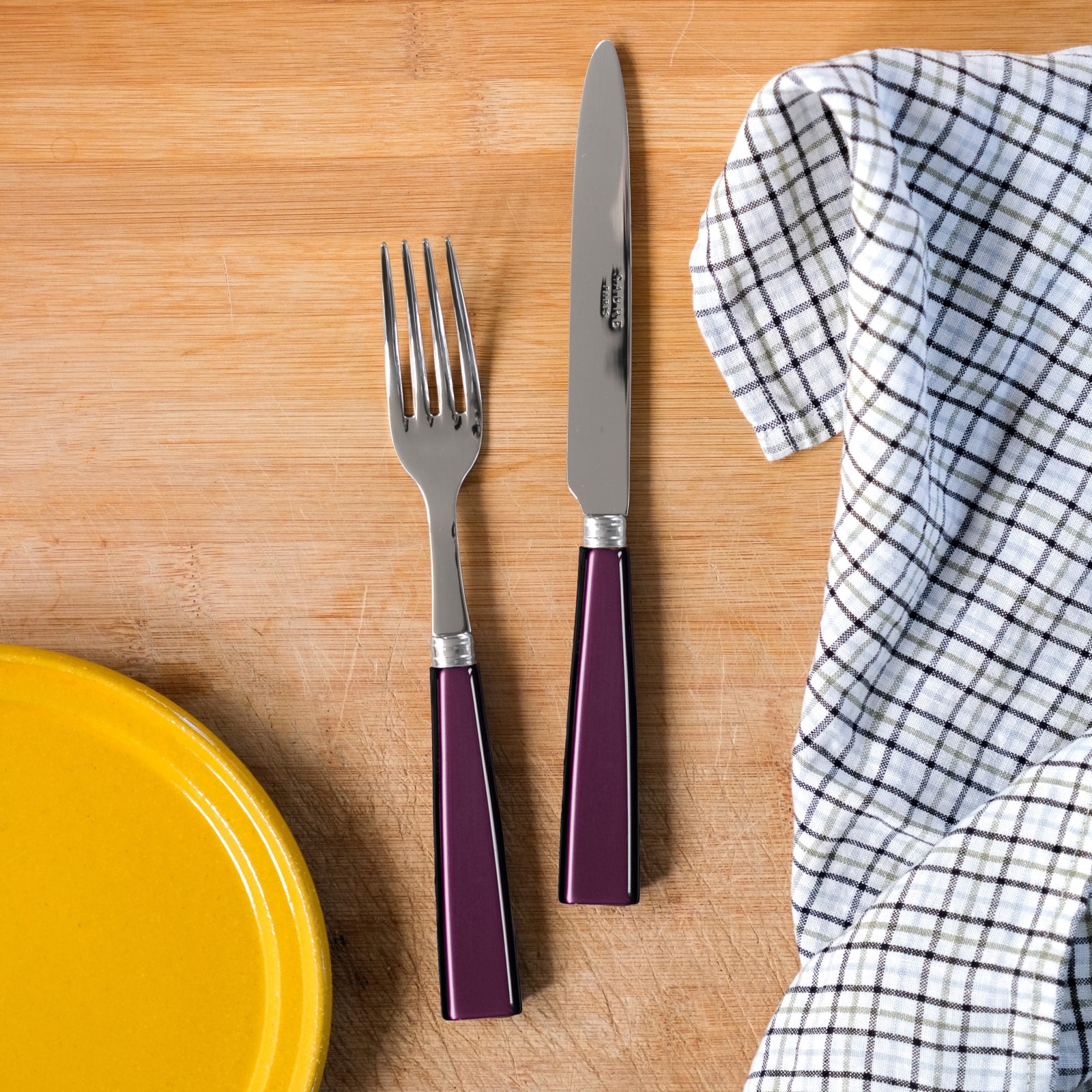 Icône, Aubergine - 32 pieces cutlery set