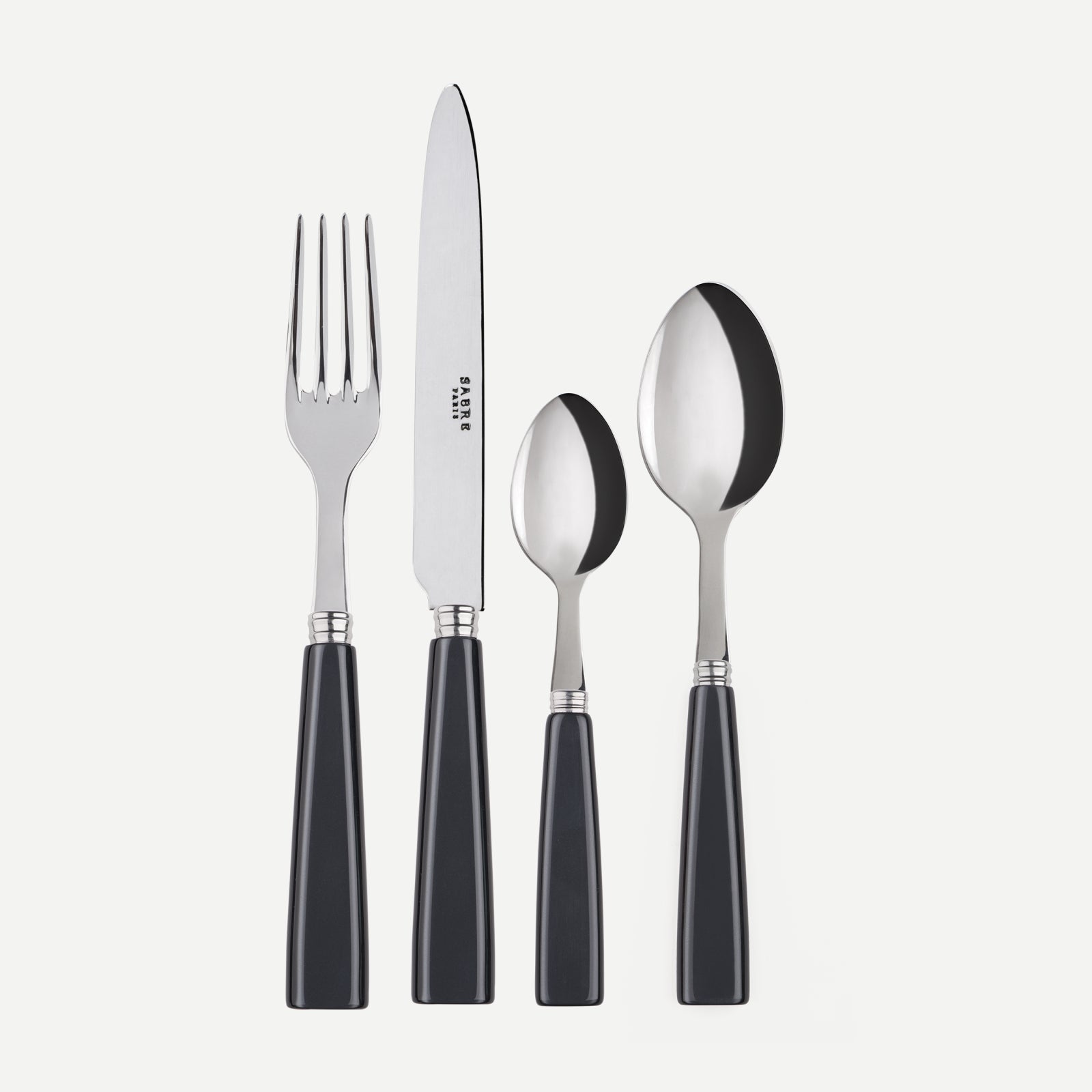 Icône, Dark grey - 32 pieces cutlery set