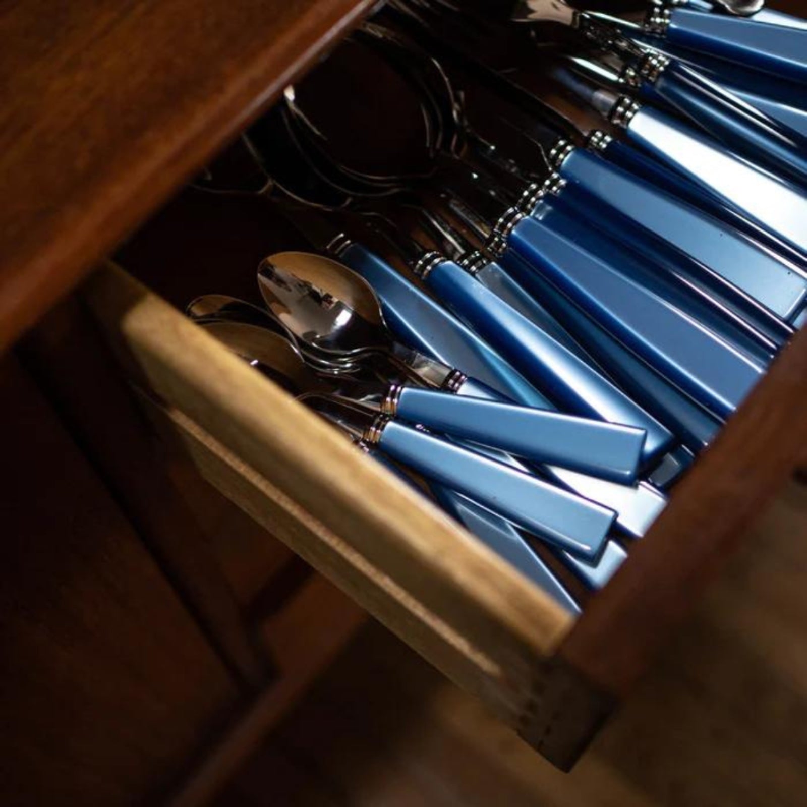 Icône, Light blue - 4 pieces cutlery set