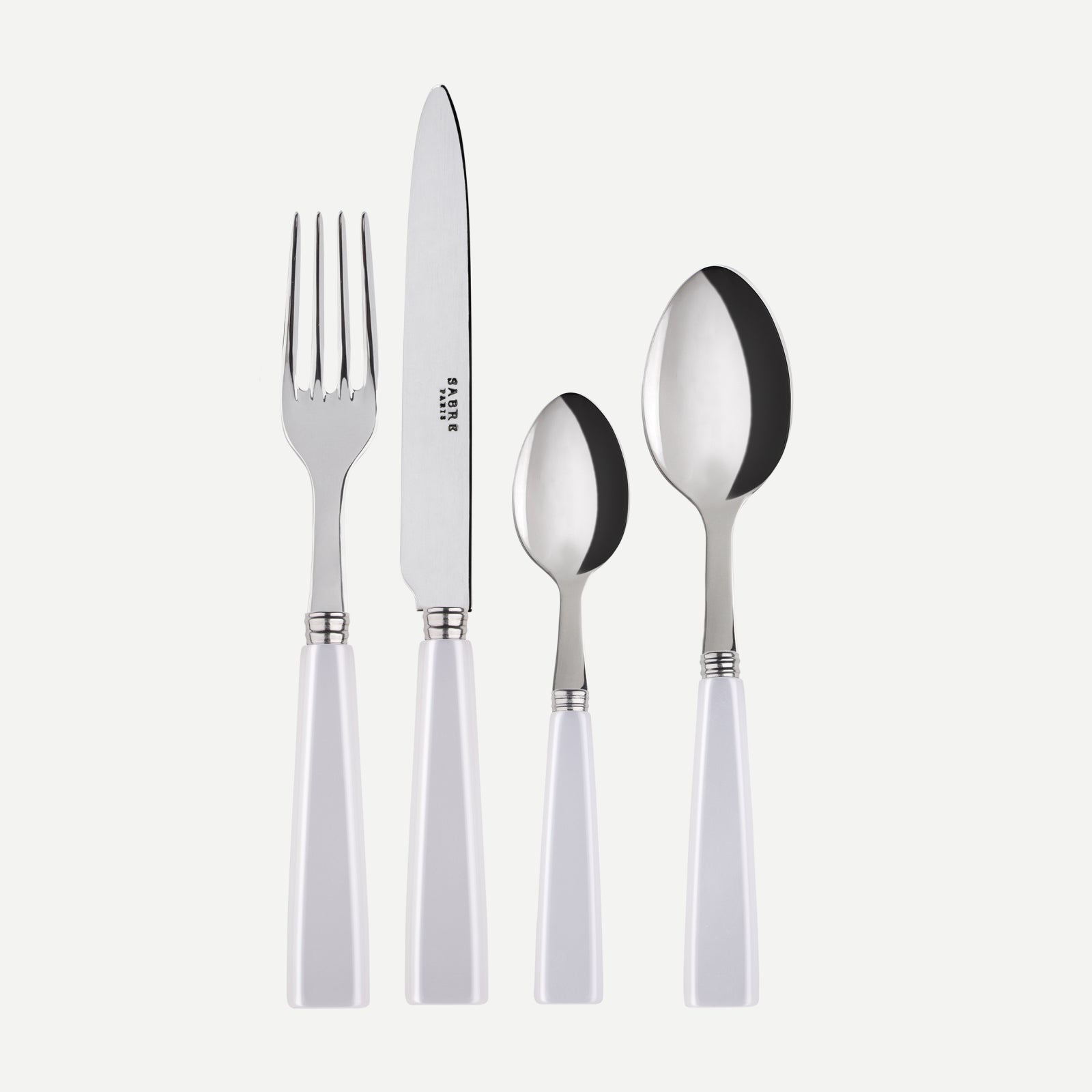 Icône, White - 4 pieces cutlery set