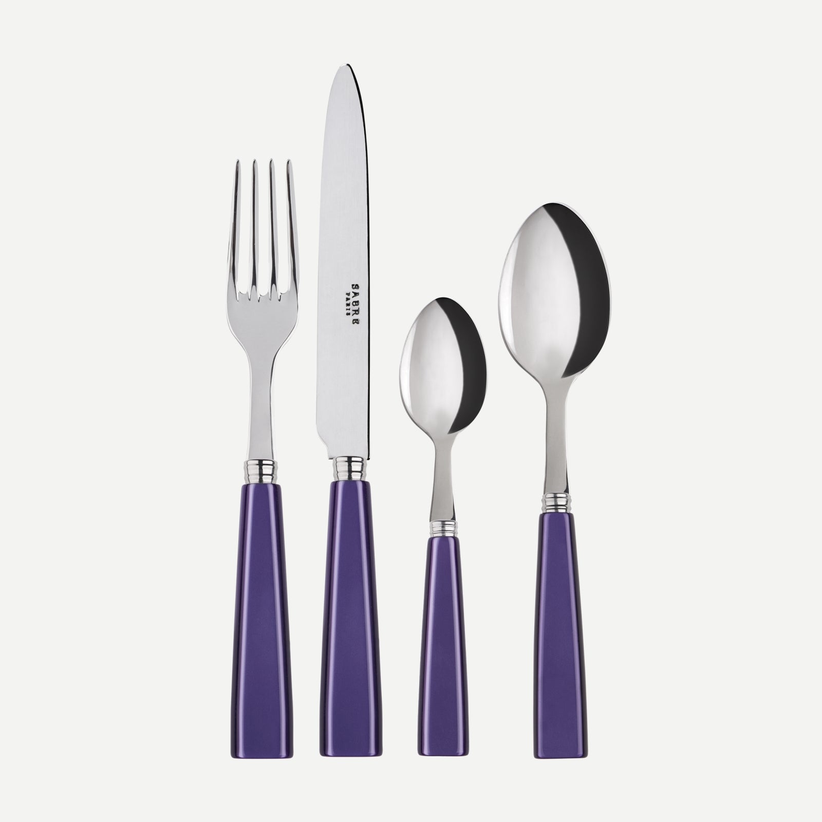 Icône, Purple - 4 pieces cutlery set