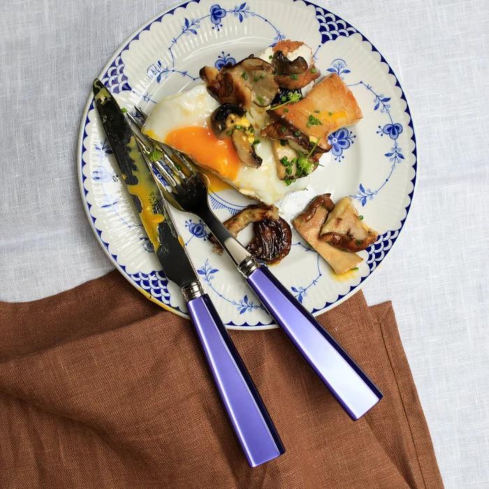 Icône, Purple - 4 pieces cutlery set