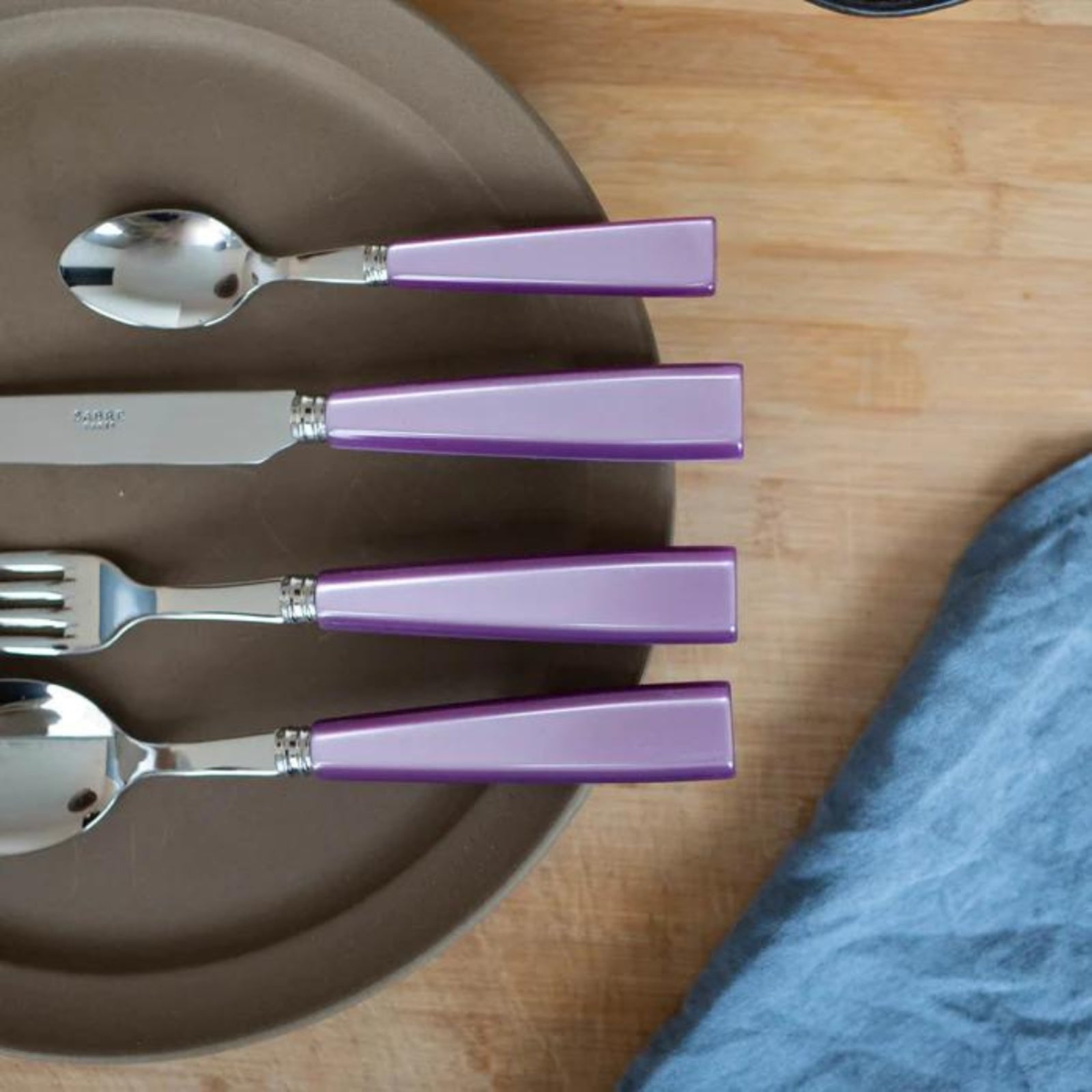 Icône, Lilac - 24 pieces cutlery set