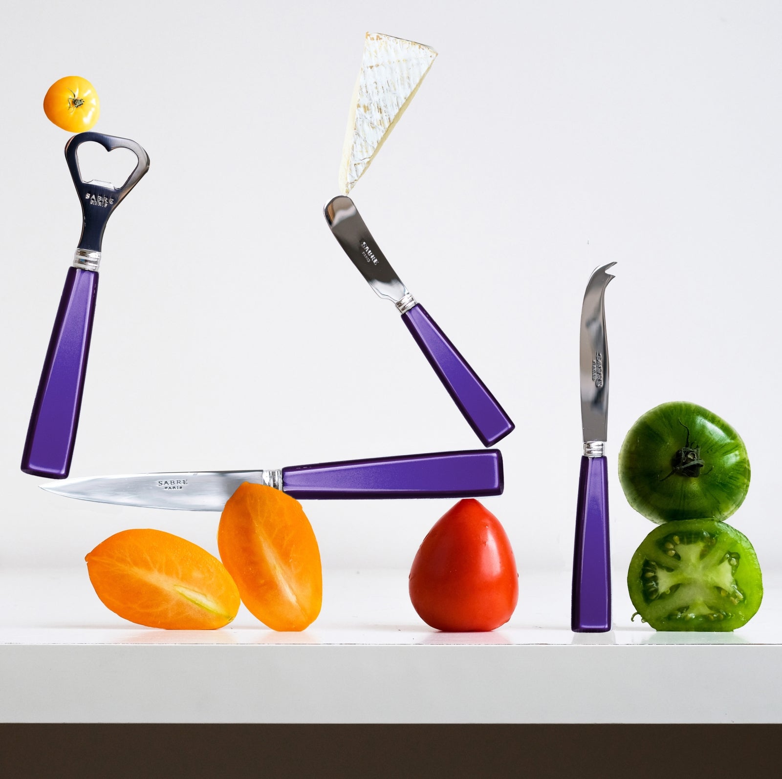 Icône, Purple - Cheese knife small