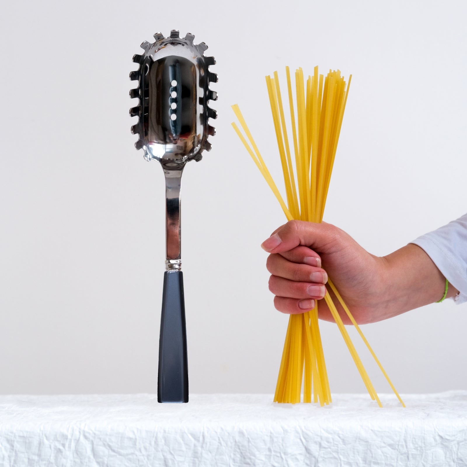 Icône, Steel blue - Spaghetti spoon