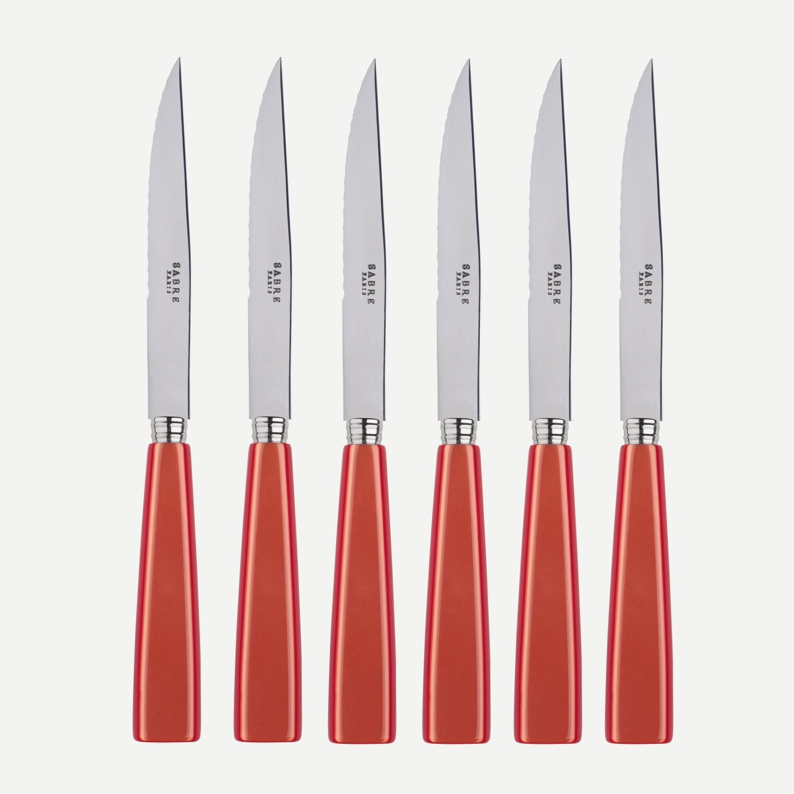 Icône, Orange - Set of 6 steak knives