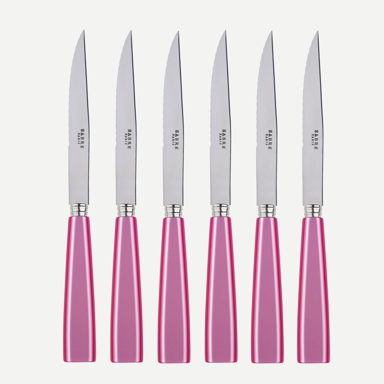 Icône, Pink - Set of 6 steak knives