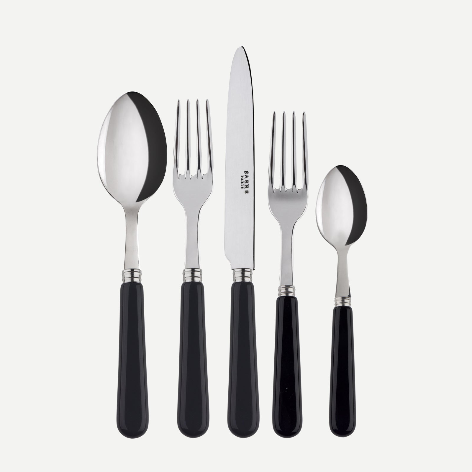 Pop unis, Black - 5 pieces cutlery set