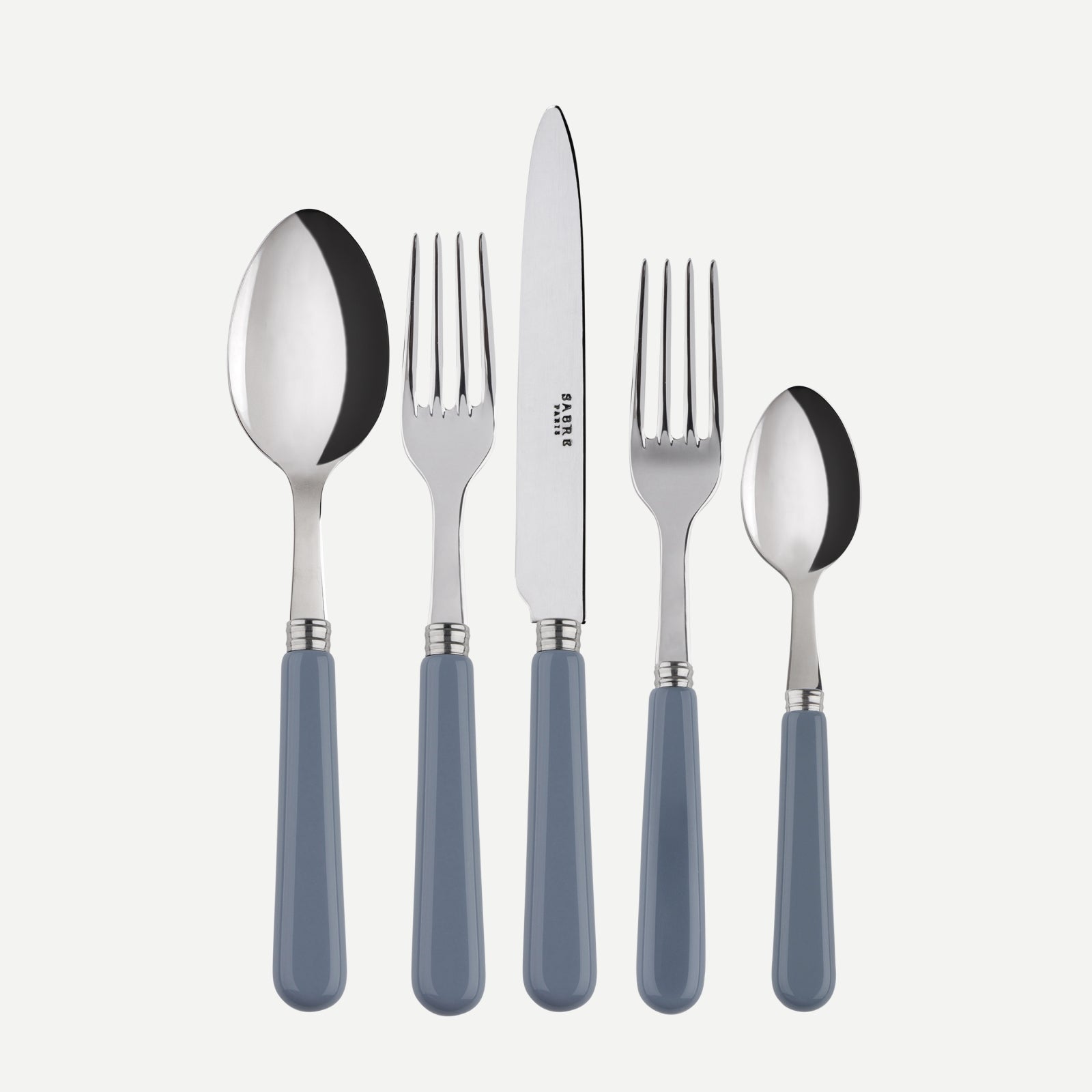 Pop unis, Grey - 5 pieces cutlery set