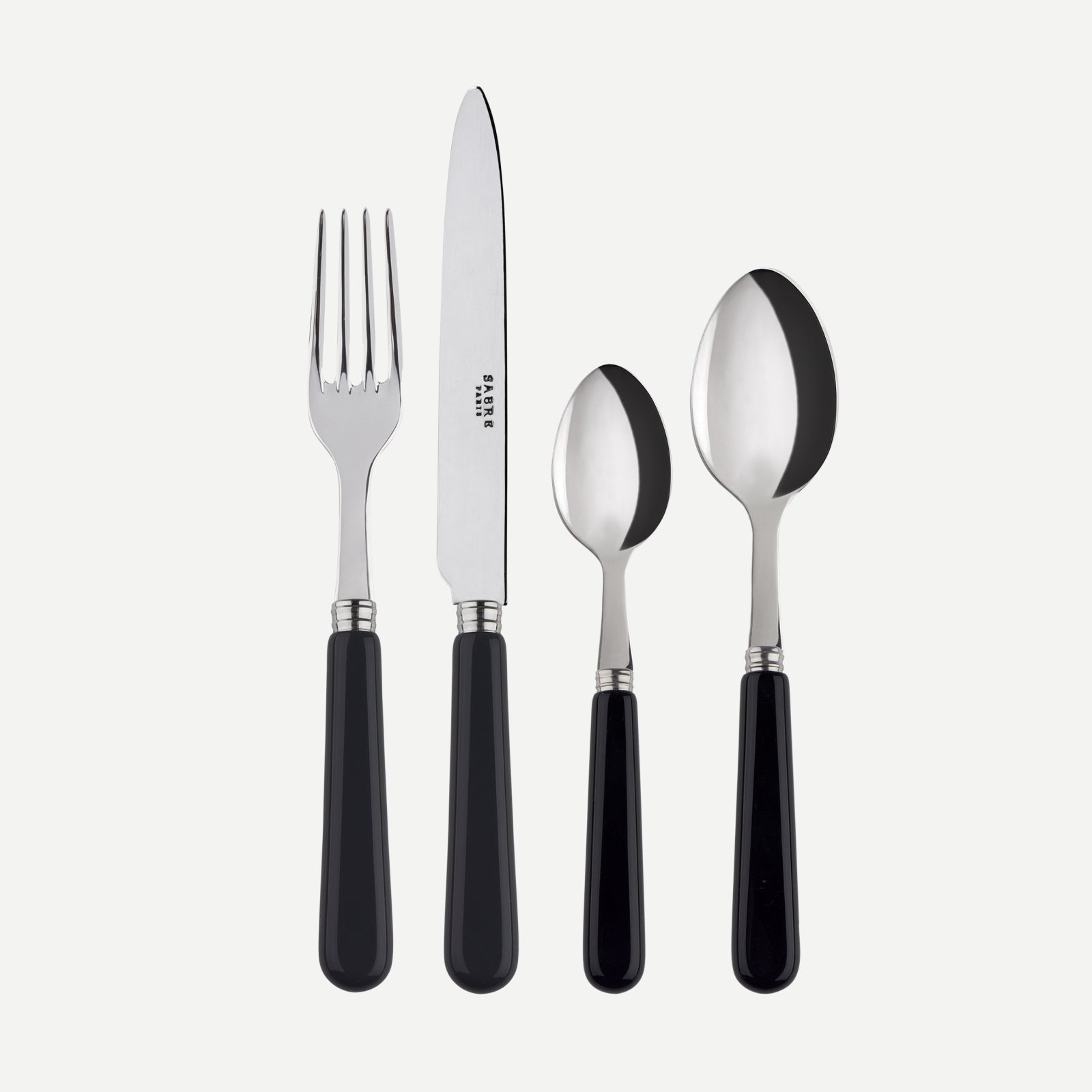 Pop unis, Black - 32 pieces cutlery set