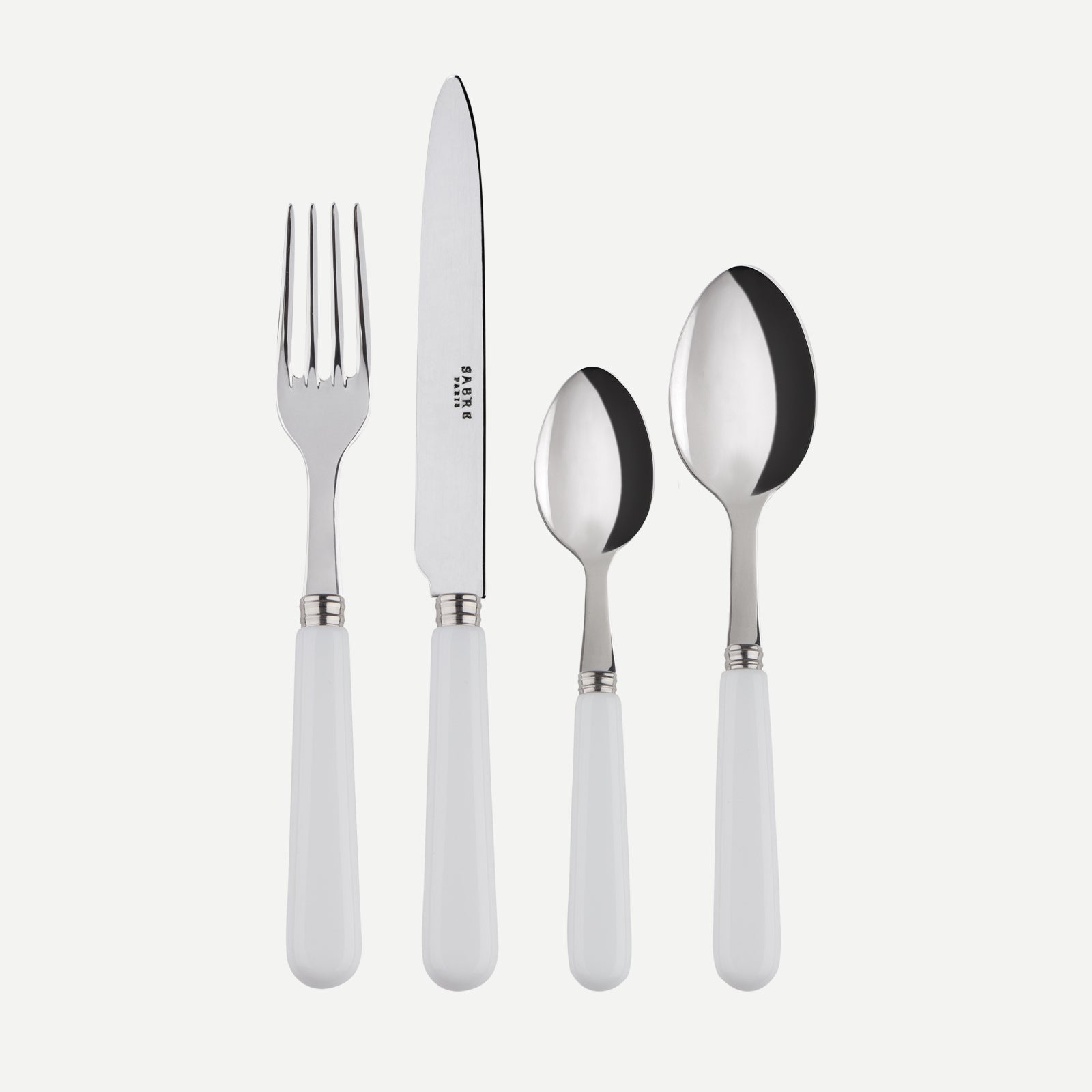 Pop unis, White - 32 pieces cutlery set