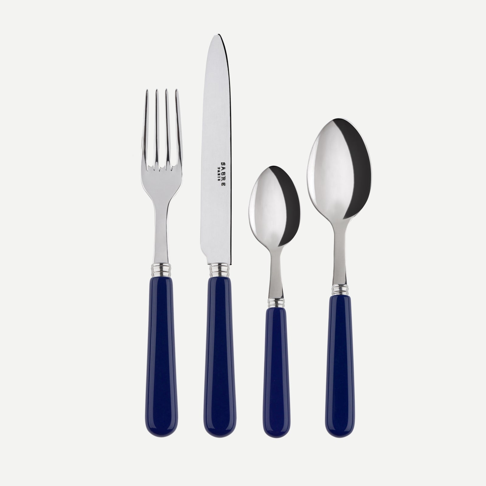Pop unis, Navy blue - 4 pieces cutlery set