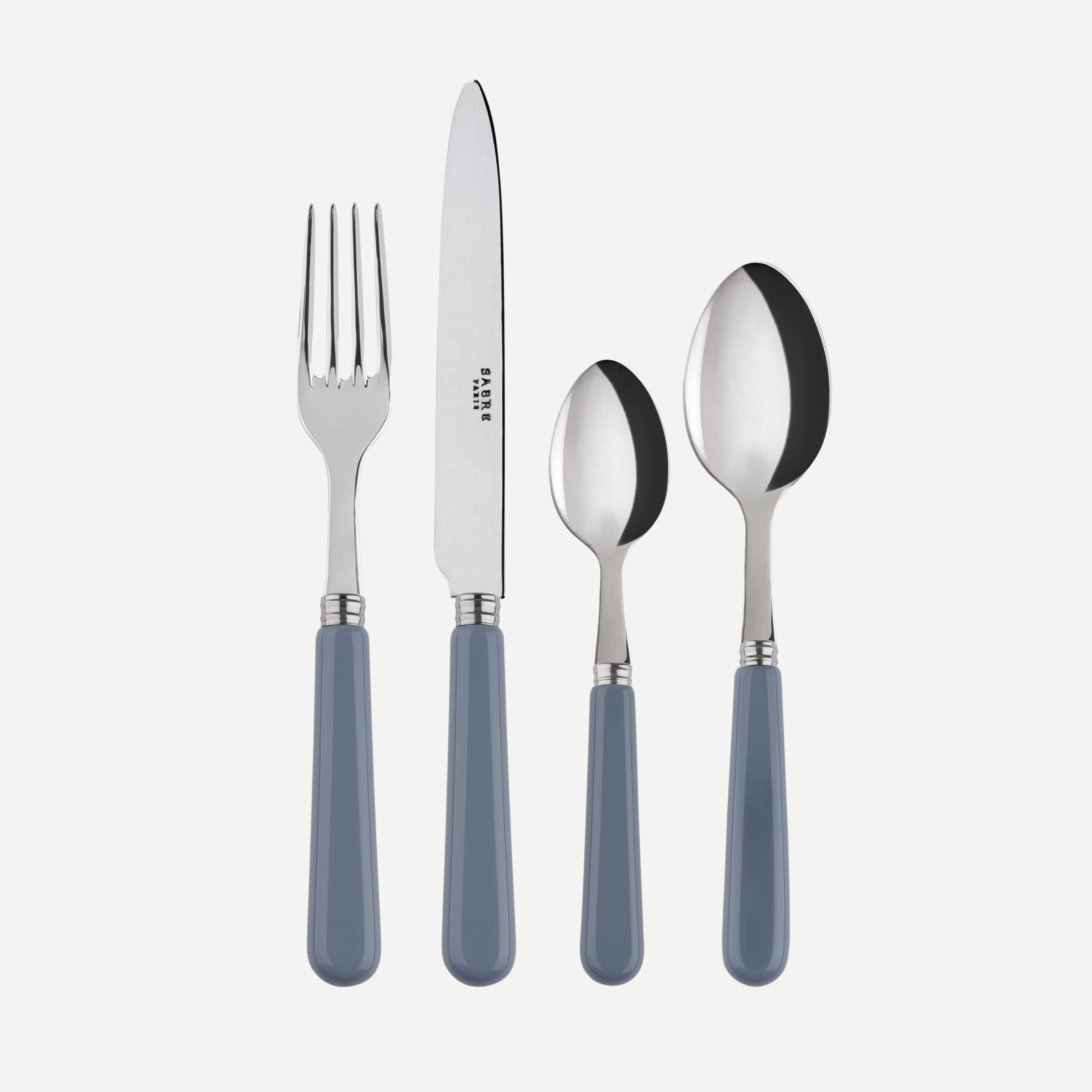 Pop unis, Grey - 24 pieces cutlery set