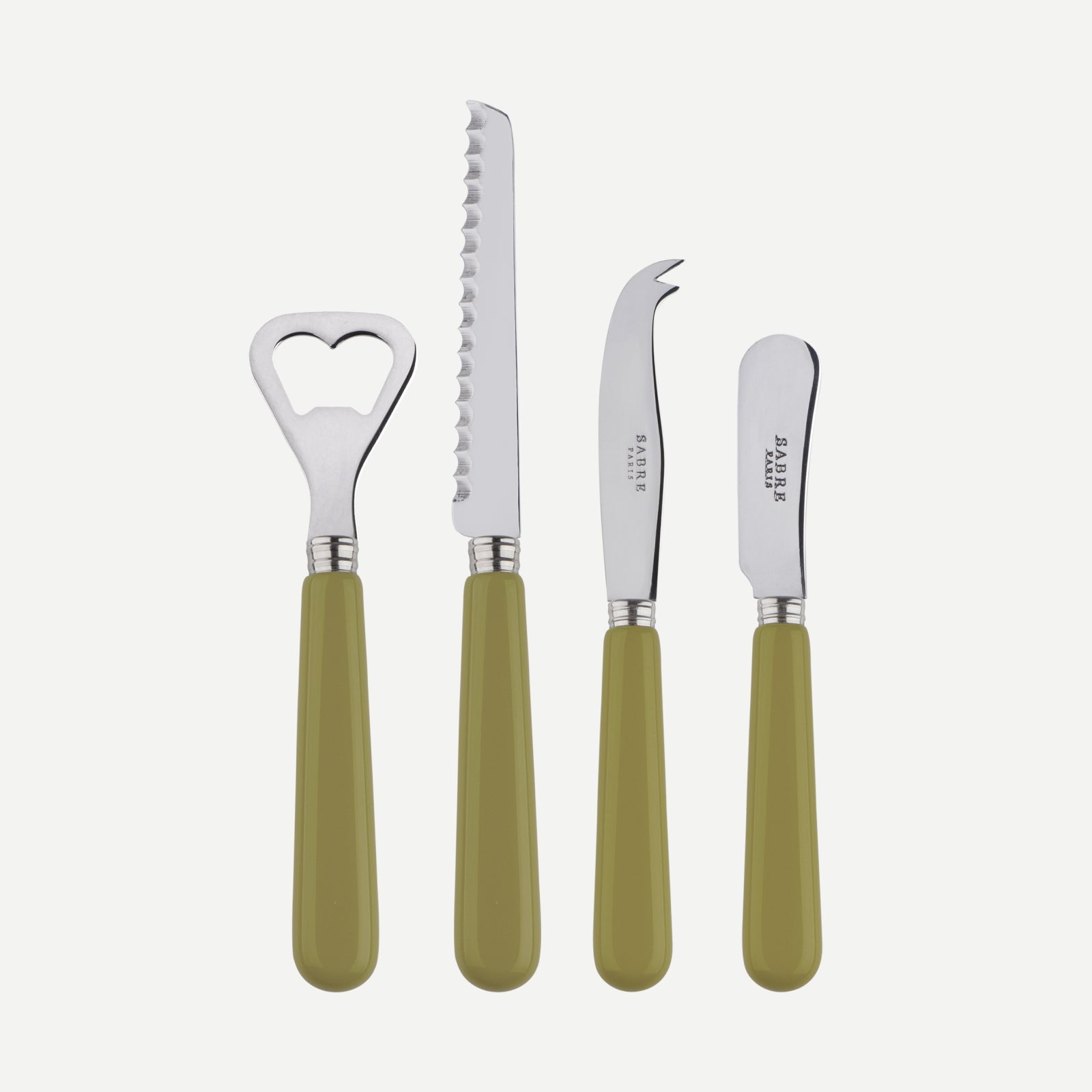 Pop unis, Sage green - Aperitif set