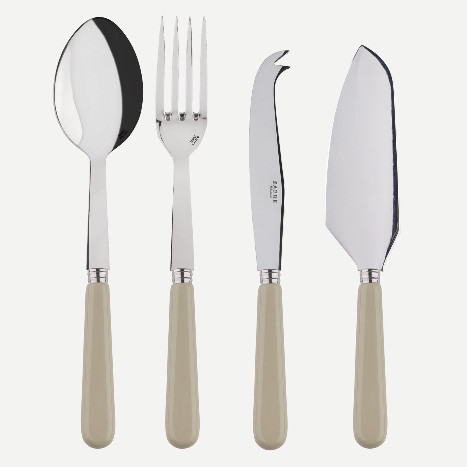 Pop unis, Light kaki - Set of 4 must-have serving pieces