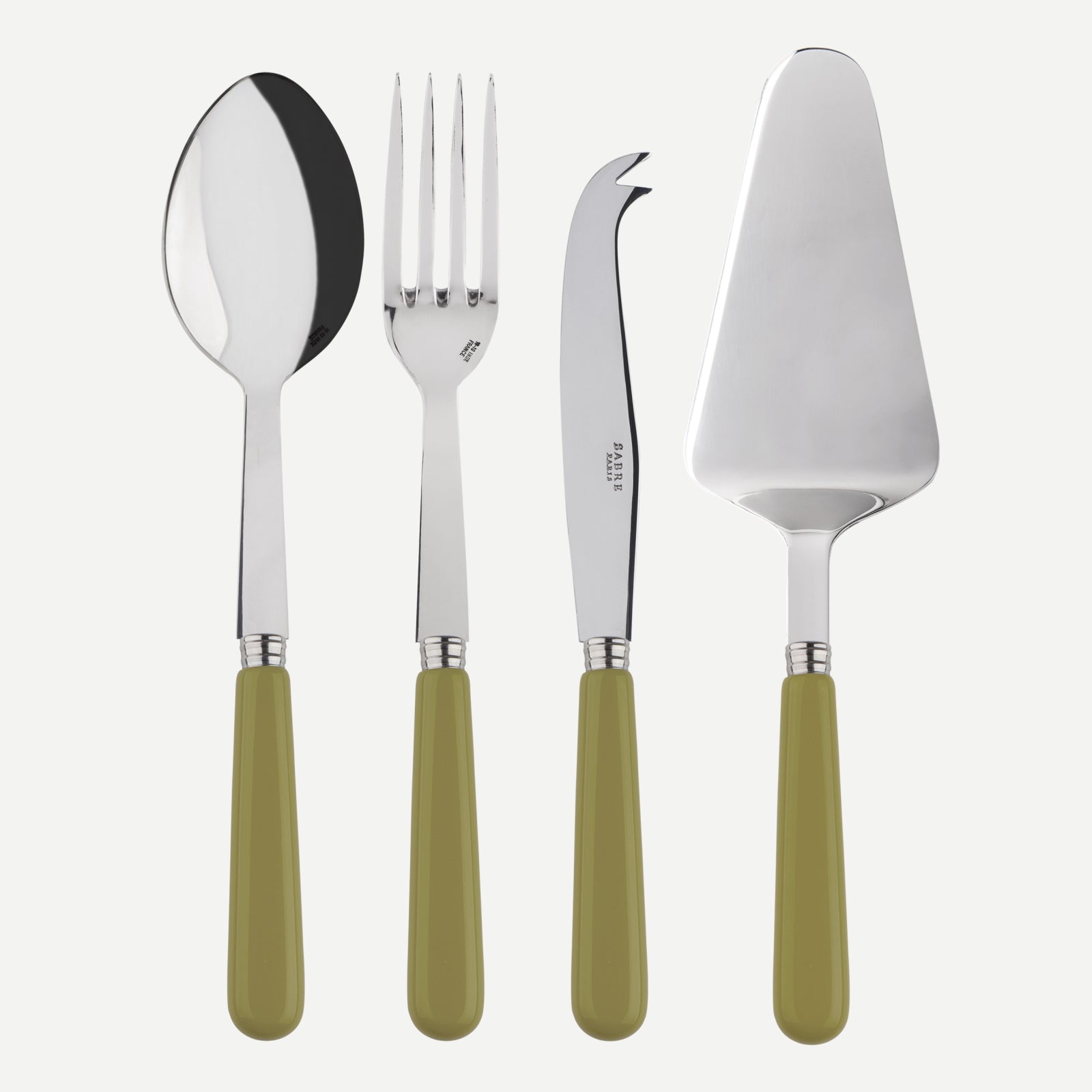 Pop unis, Sage green - Set of 4 must-have serving pieces