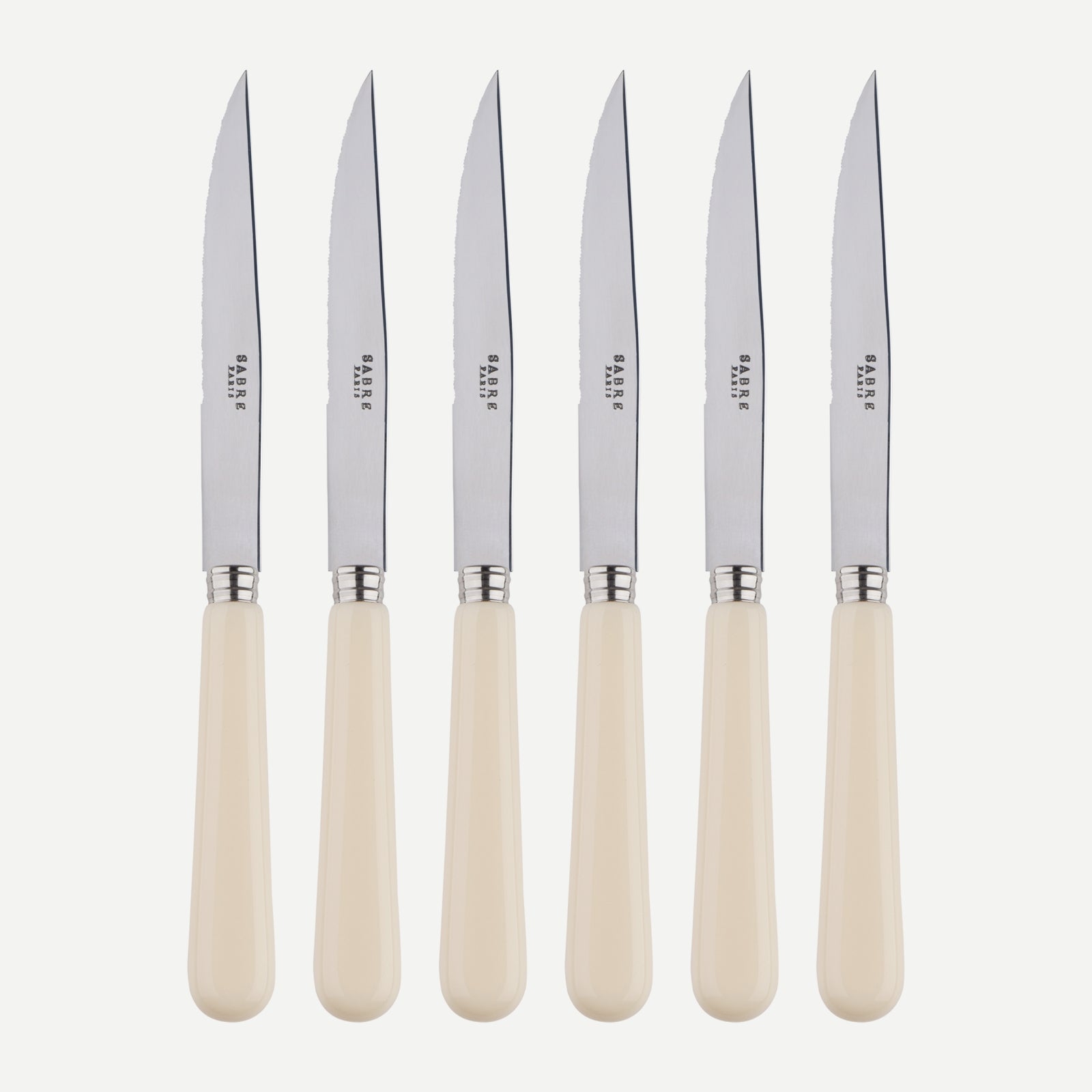 Pop unis, Ivory - Set of 6 steak knives