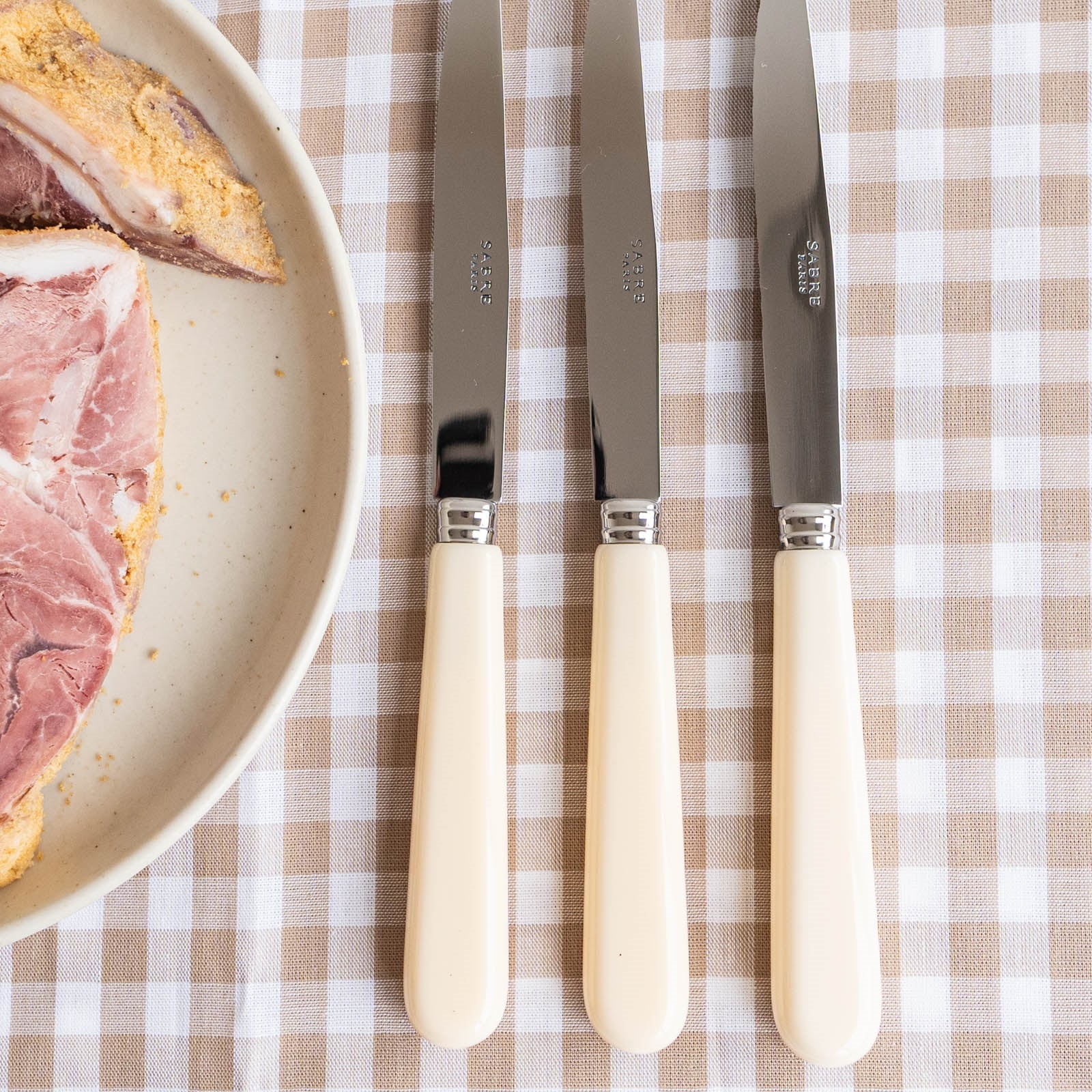 Pop unis, Ivory - Set of 6 steak knives