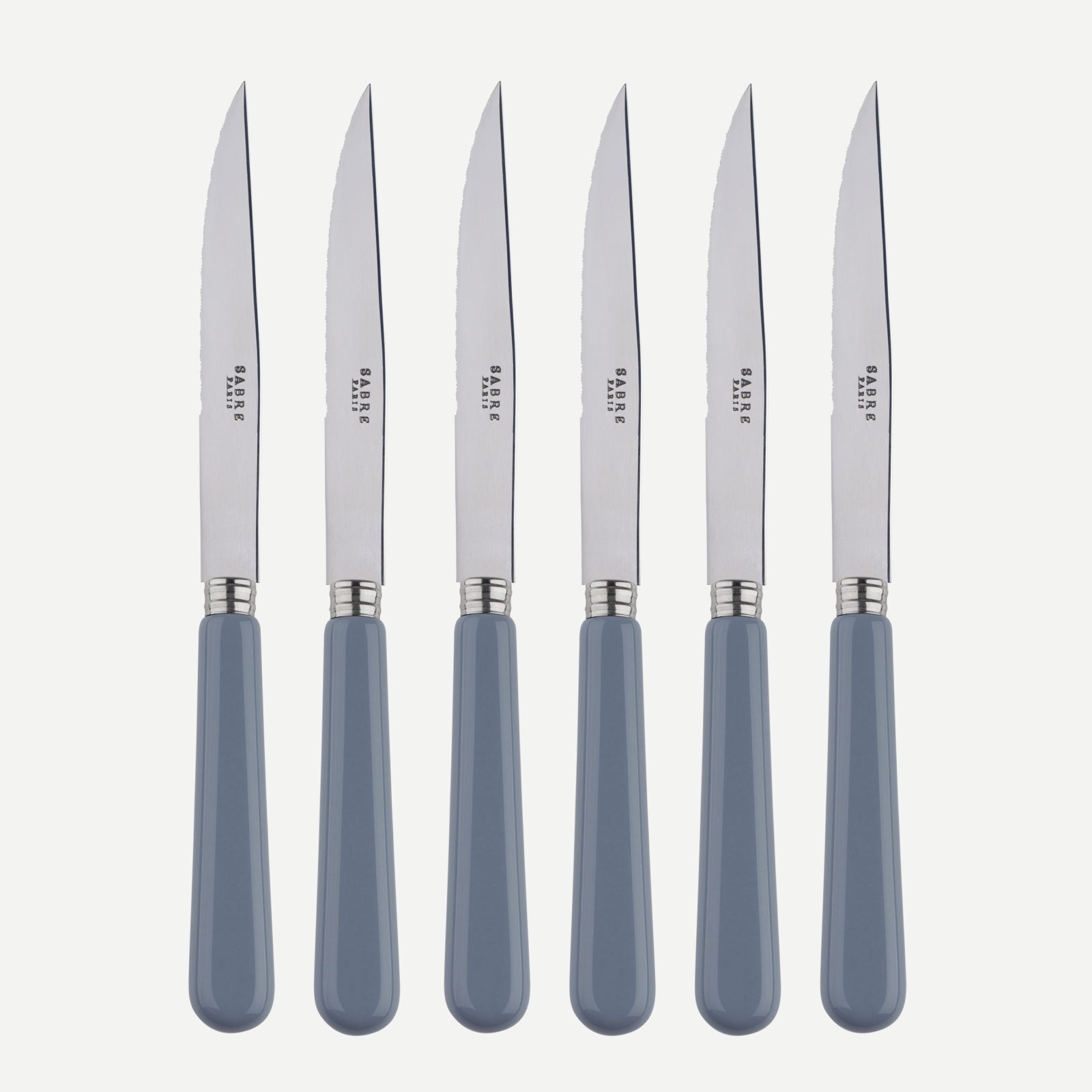 Pop unis, Grey - Set of 6 steak knives