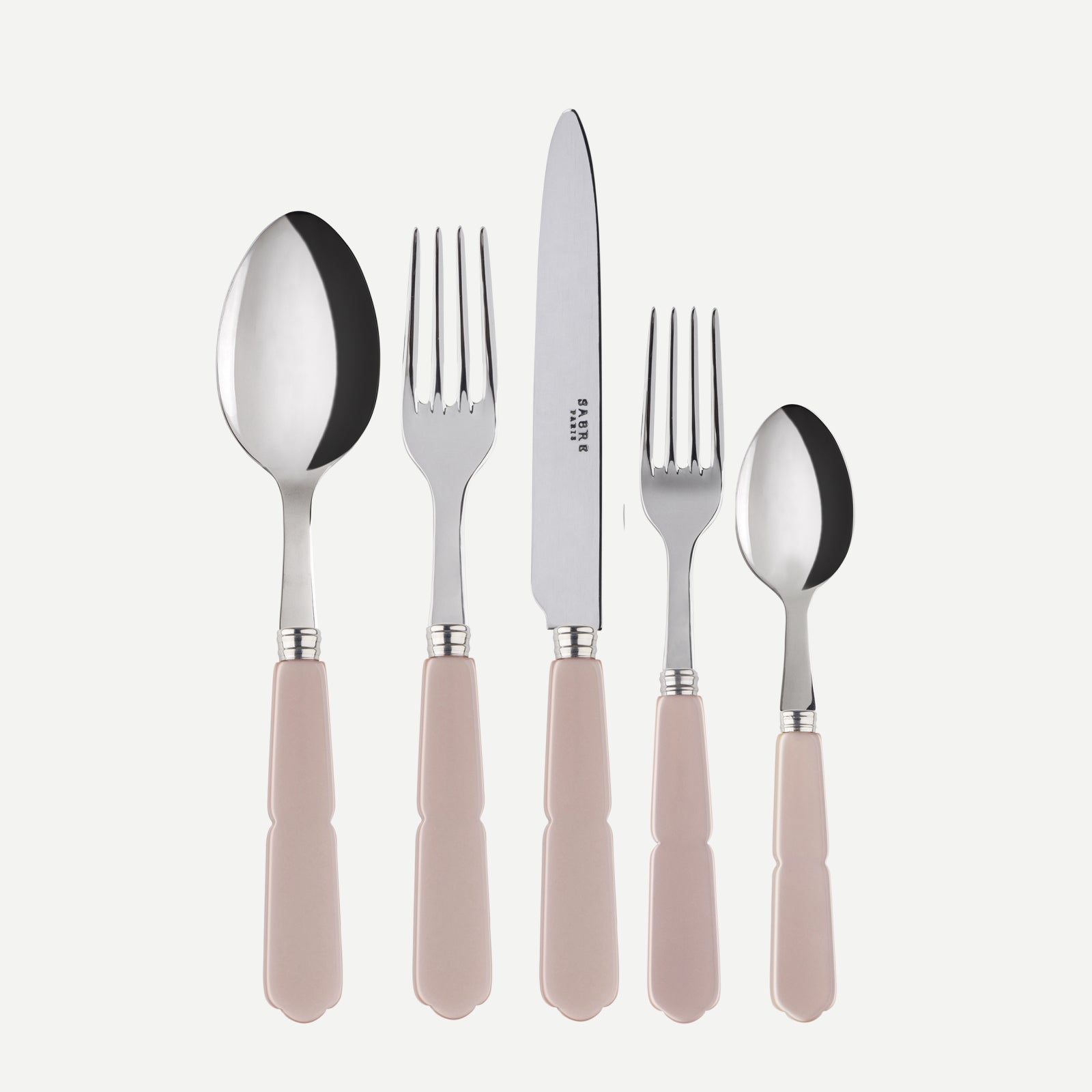 Gustave, Taupe - 5 pieces cutlery set