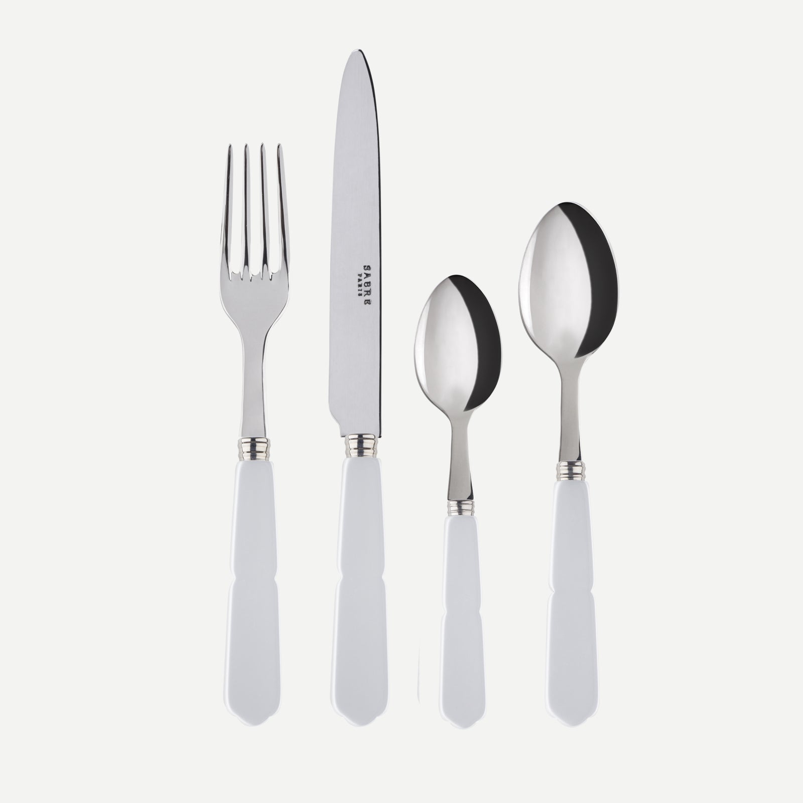 Gustave, White - 4 pieces cutlery set