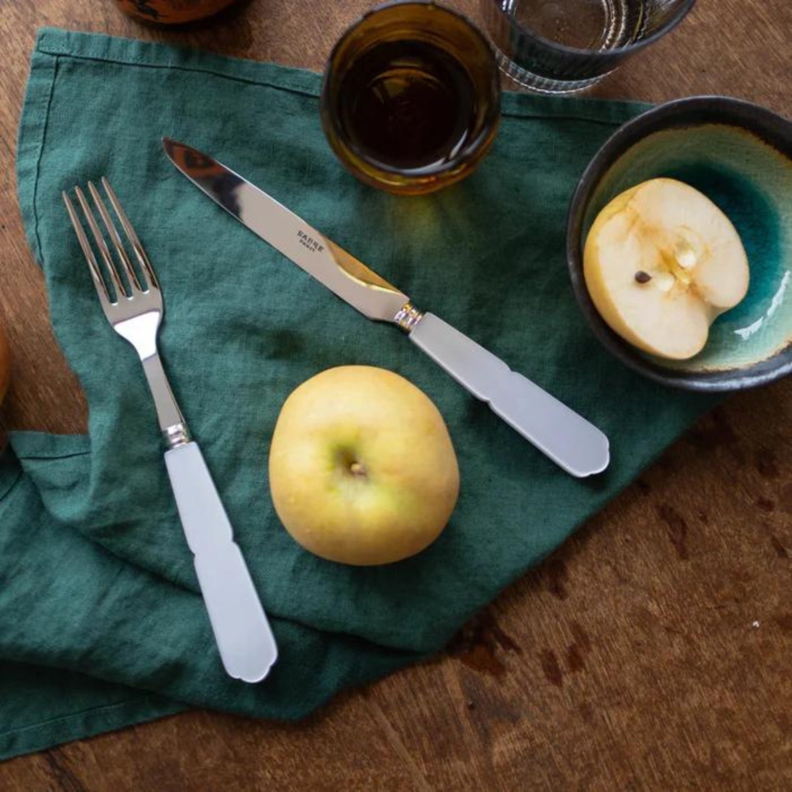 Gustave, White - 4 pieces cutlery set