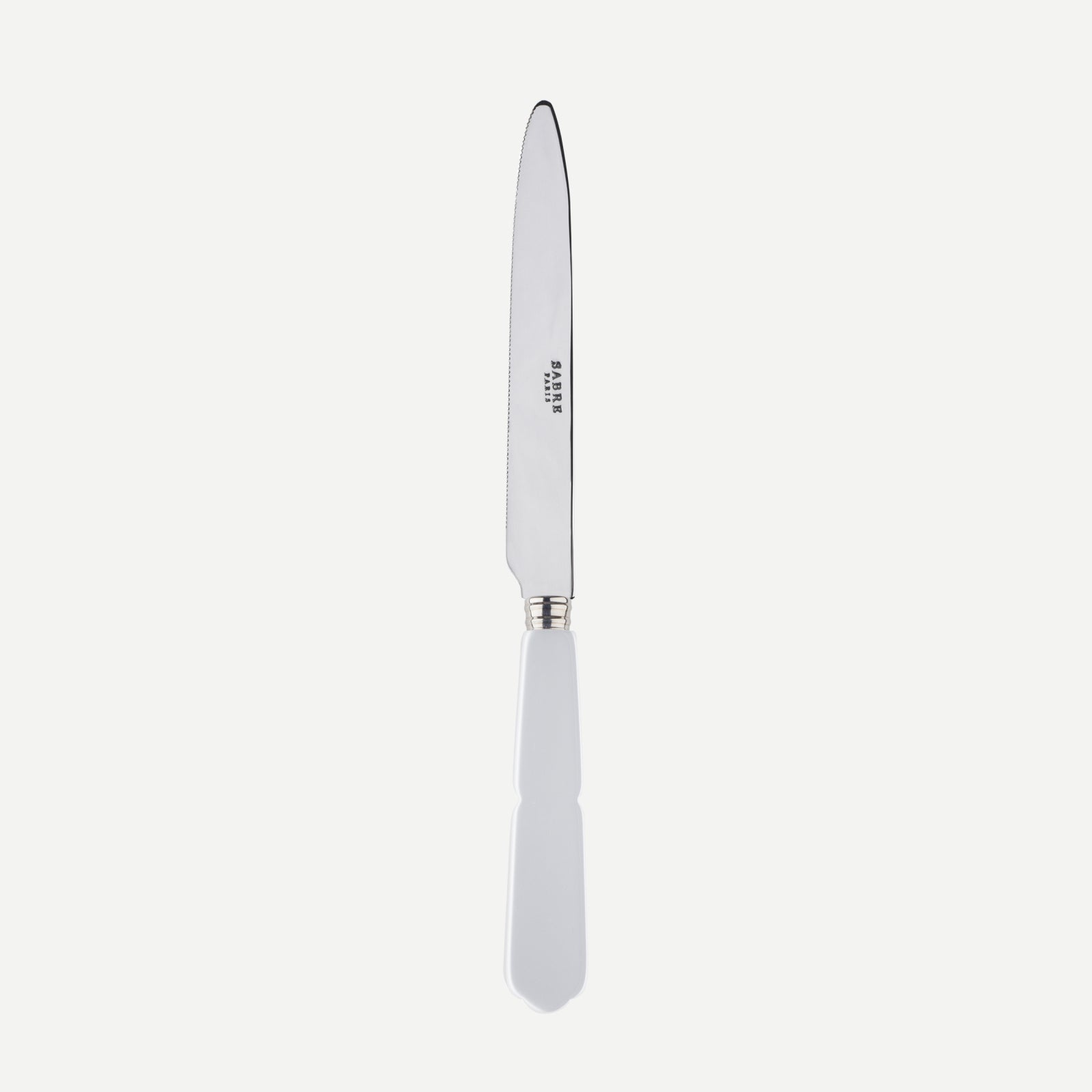 Gustave, White - Serrated dinner knife blade