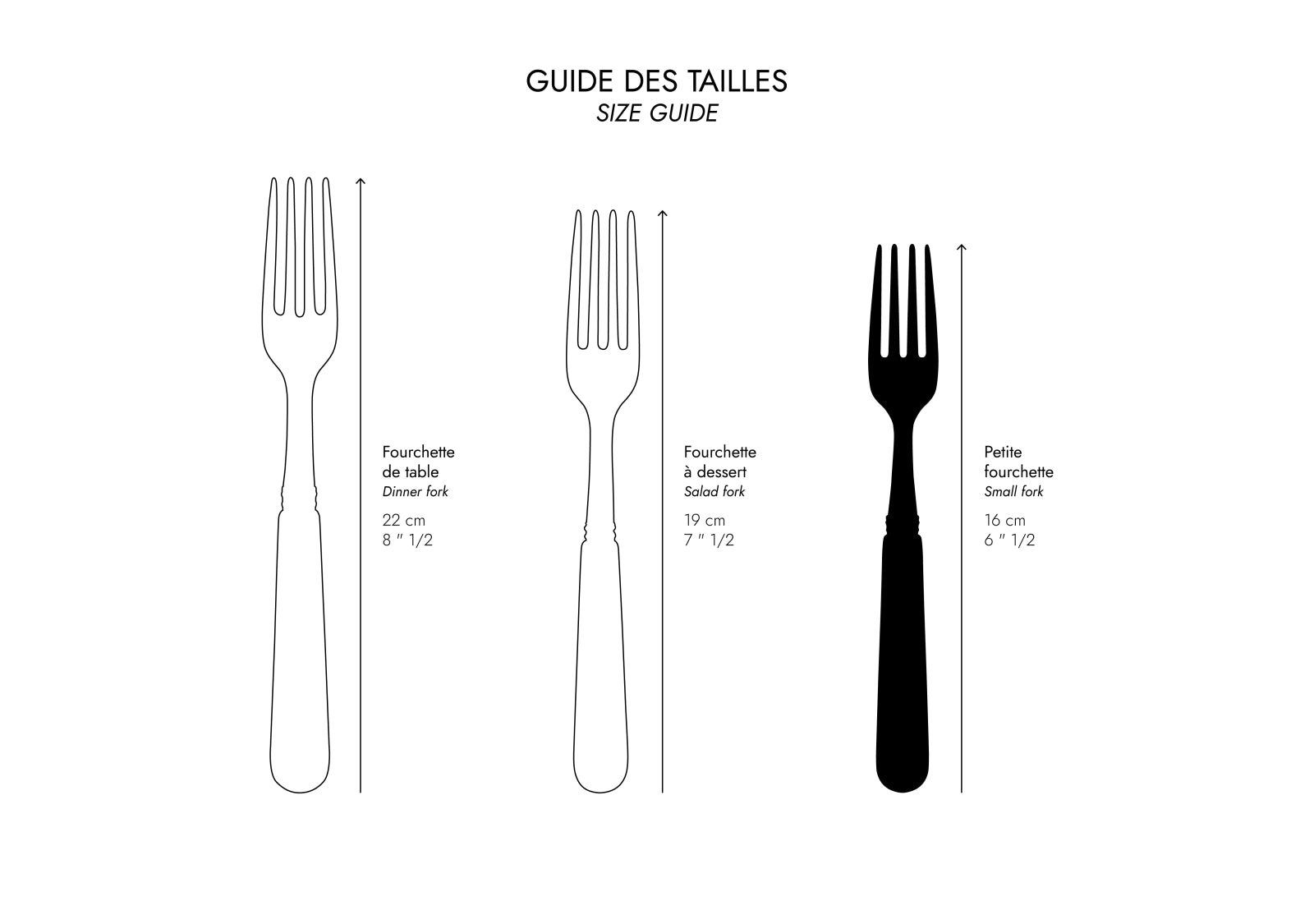 Honorine, Olive - Small fork