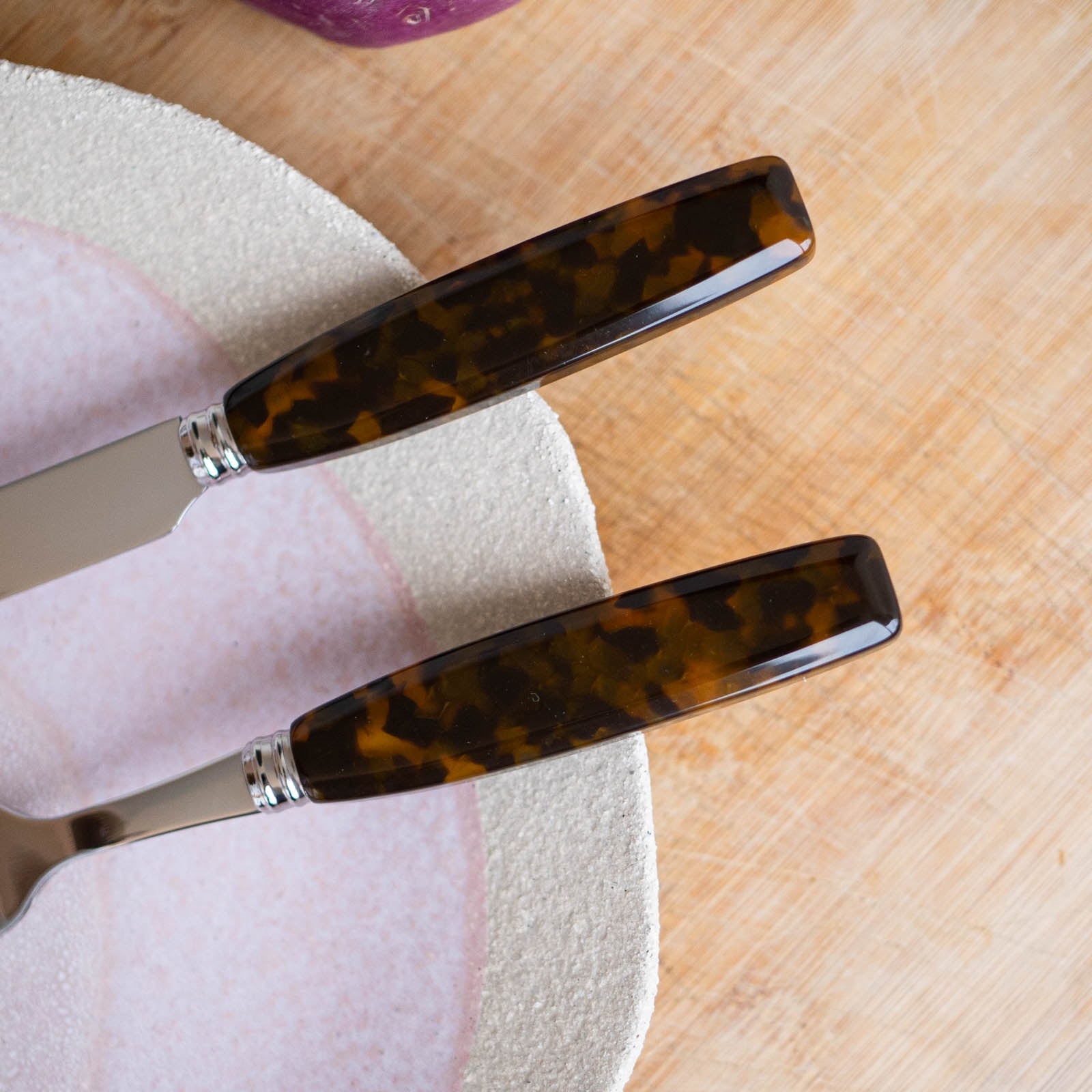 Djembe, Faux Tortoise - Dinner knife