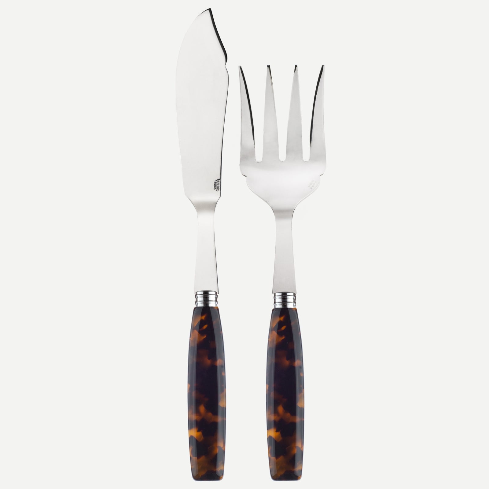 Djembe, Faux Tortoise - Fish serving set