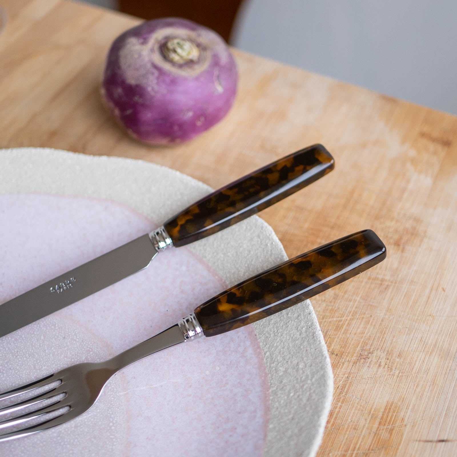 Djembe, Faux Tortoise - 32 pieces cutlery set