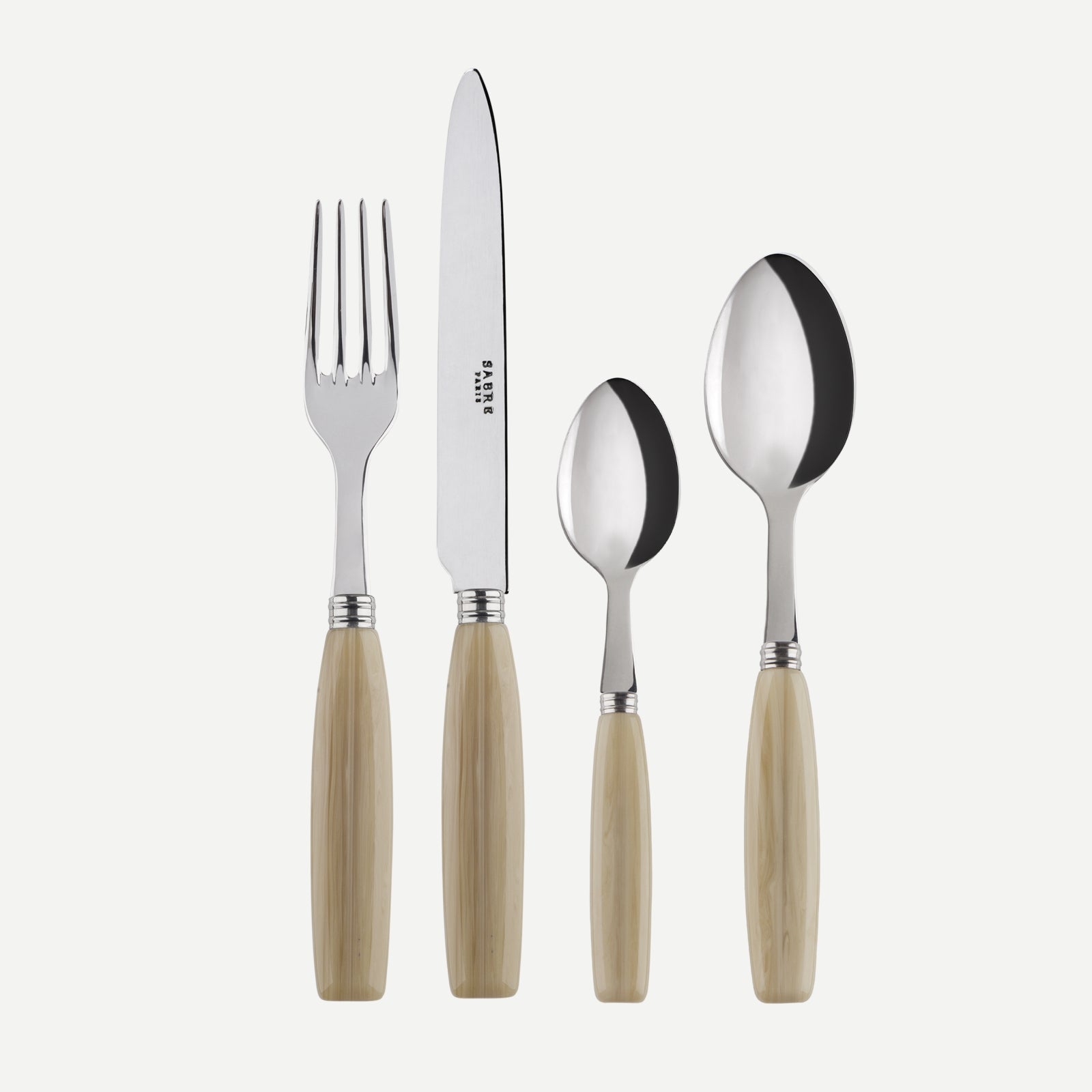 Djembe, Faux Horn - 4 pieces cutlery set