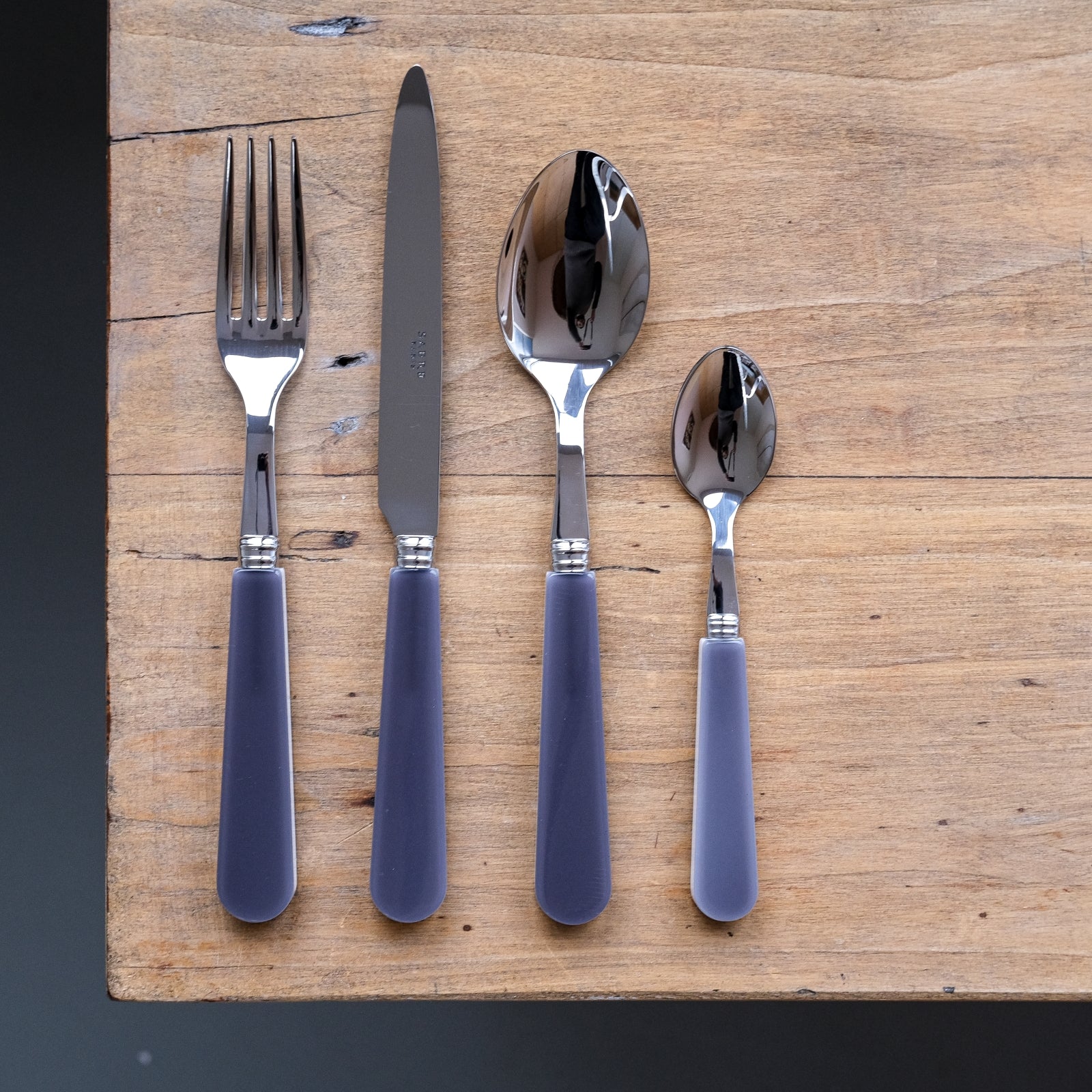 Duo, Dark grey - Soup spoon
