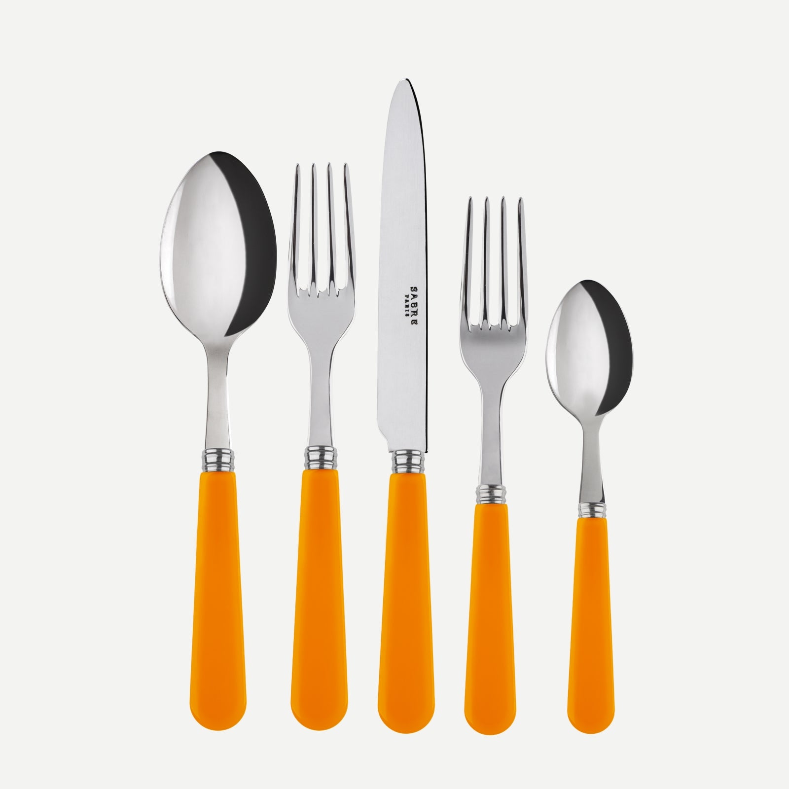 Duo, Orange - 5 pieces cutlery set