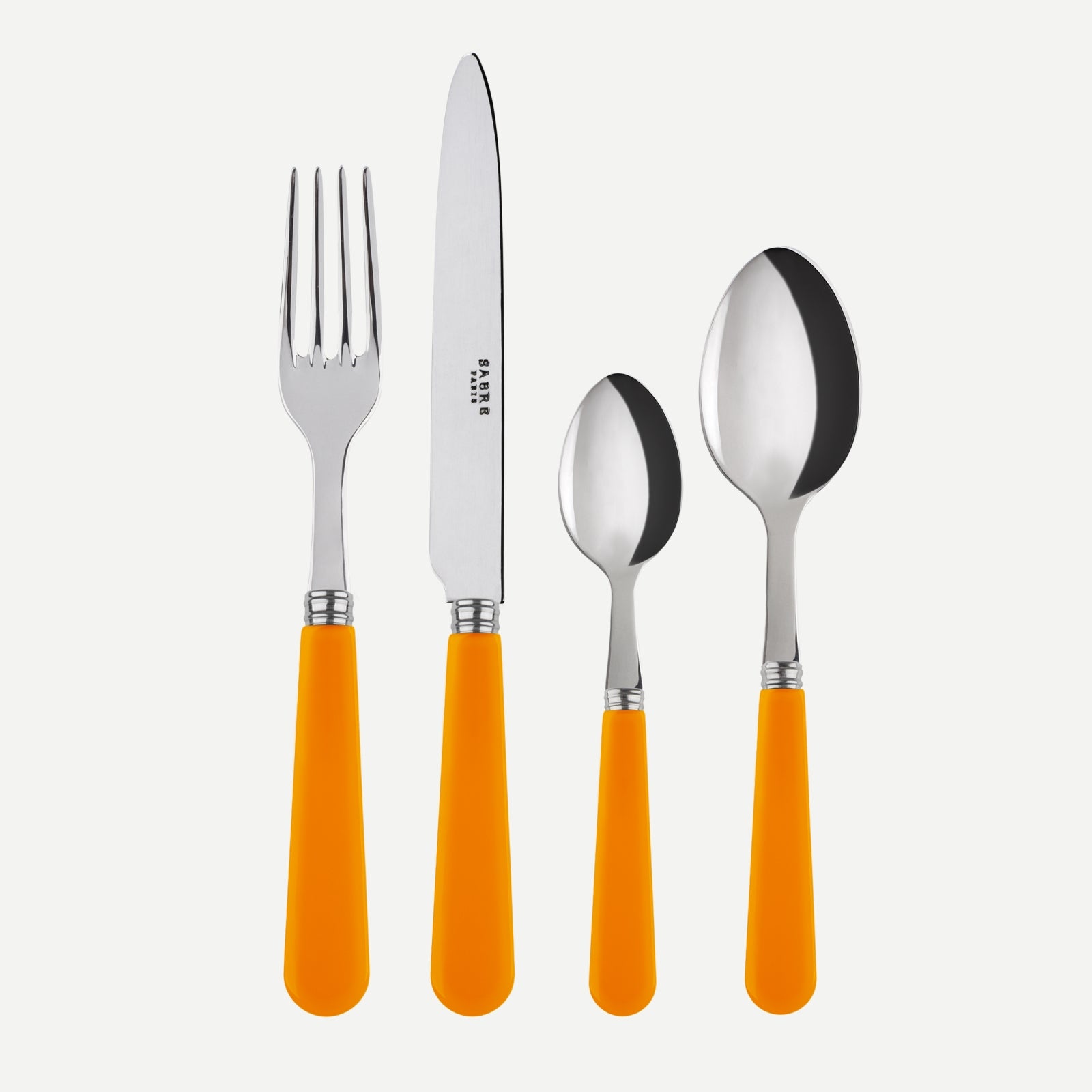 Duo, Orange - 4 pieces cutlery set